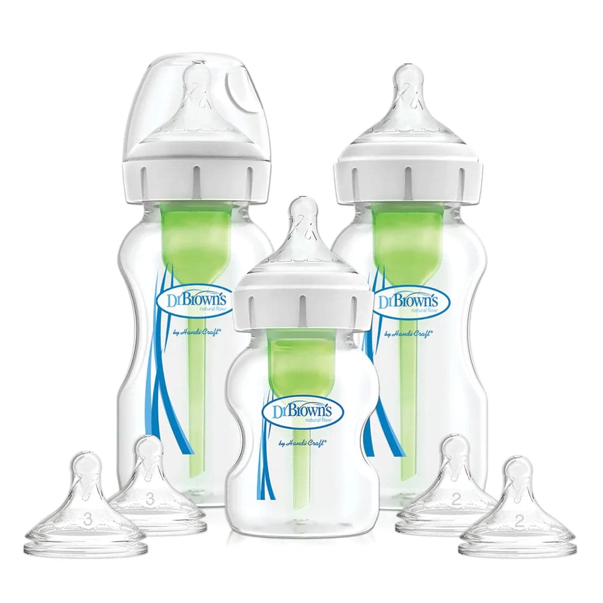 Thumbnail Dr Brown's Options+ Wide Neck Baby Bottle Starter Kit