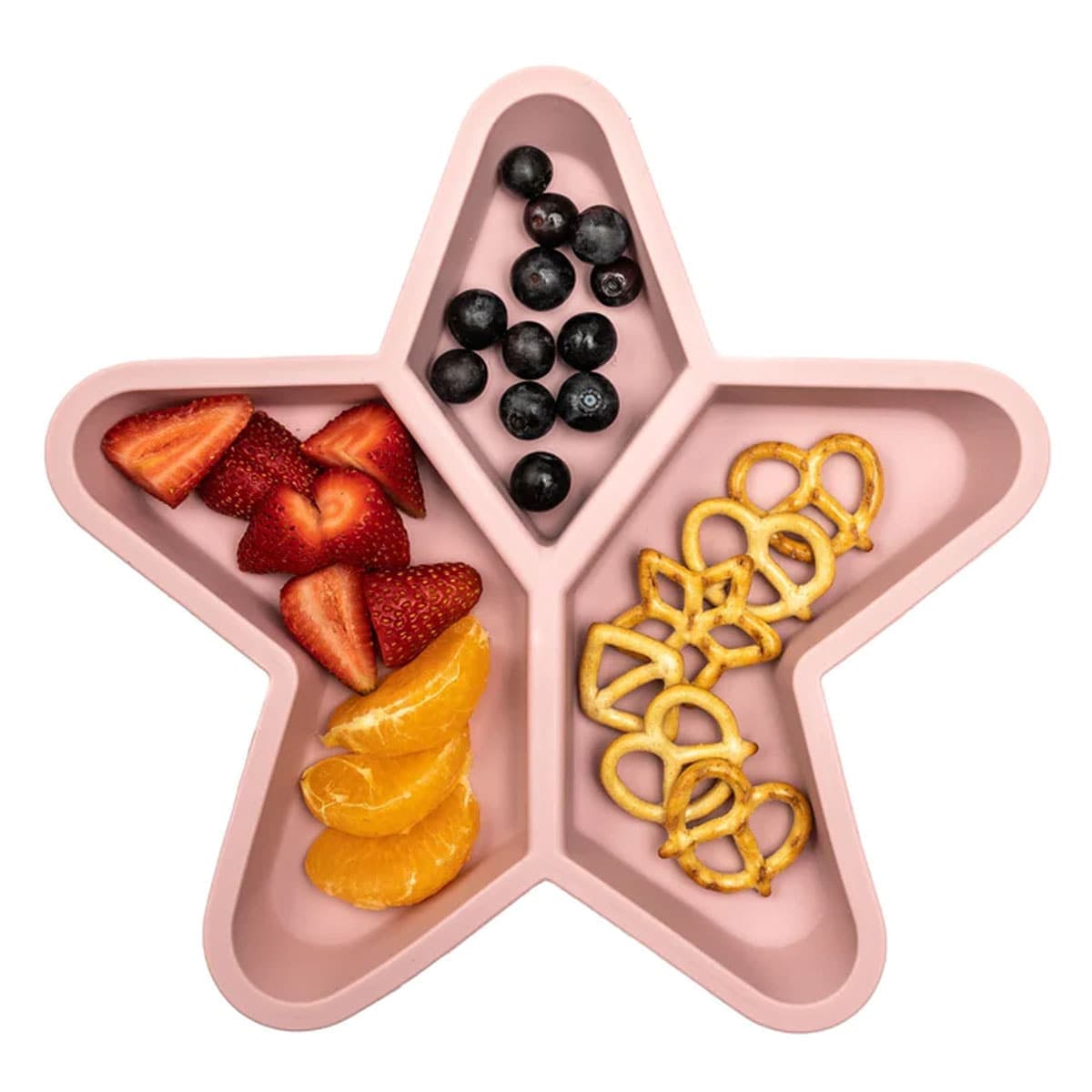 Thumbnail Little Woods Star Grazer Silicone Divided Plate Pink