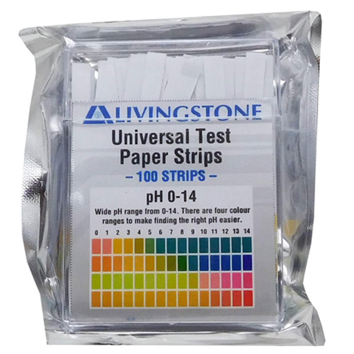 Thumbnail Livingstone Universal Test Paper Strips pH 0-14 100 Pack