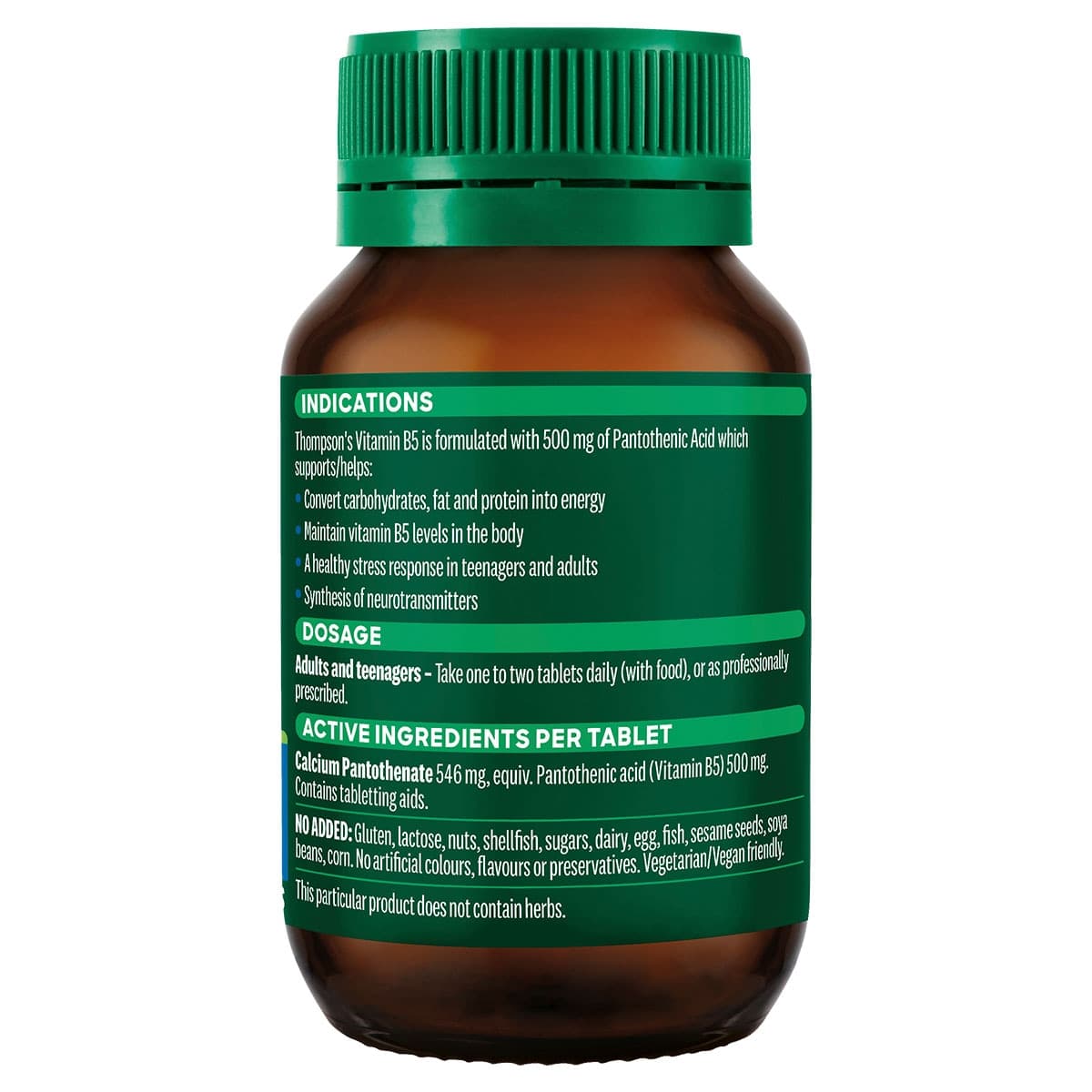 Thumbnail Thompsons Vitamin B5 500mg 60 Tablets