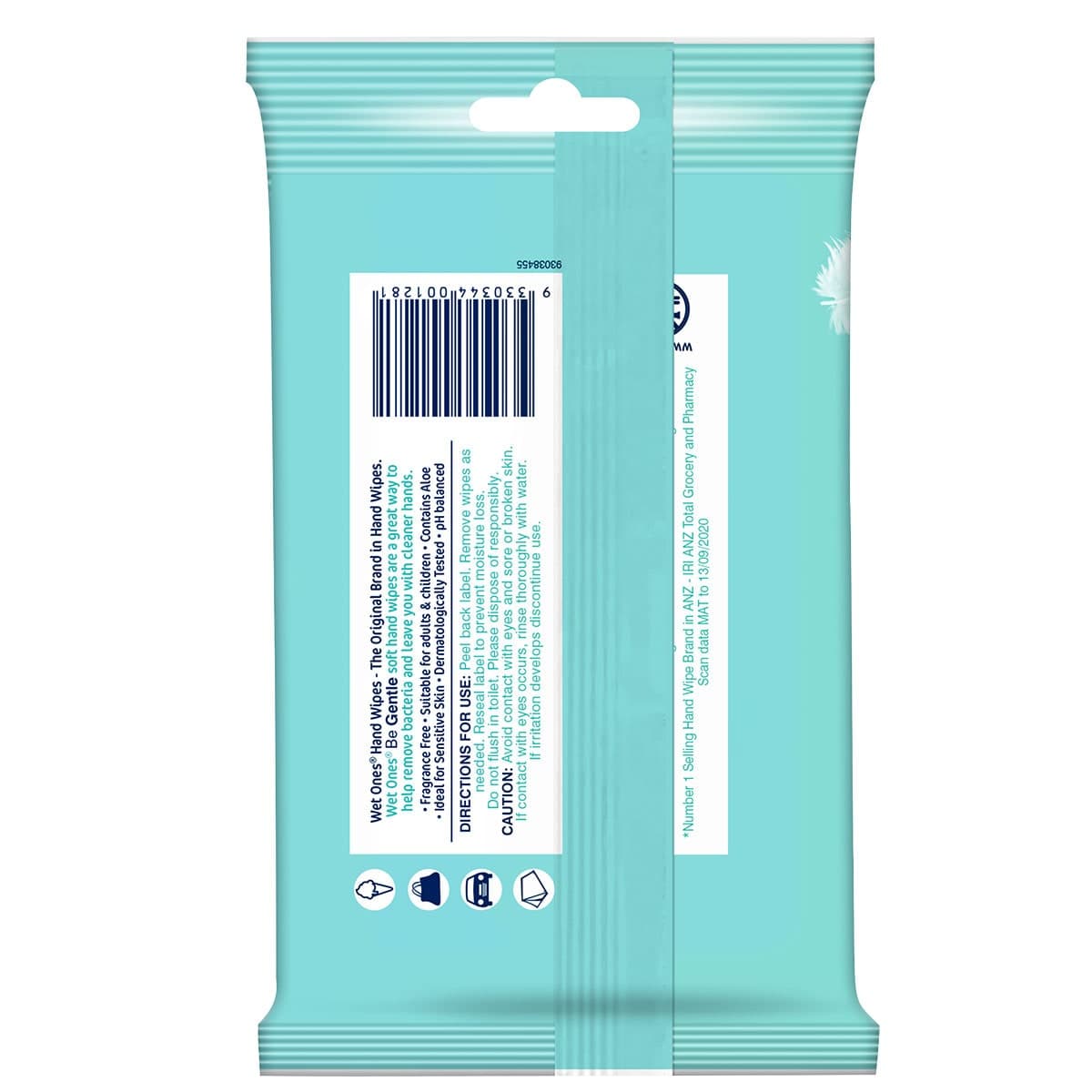 Thumbnail Wet Ones Be Gentle Antibacterial Hand & Face Wipes 15 Pack