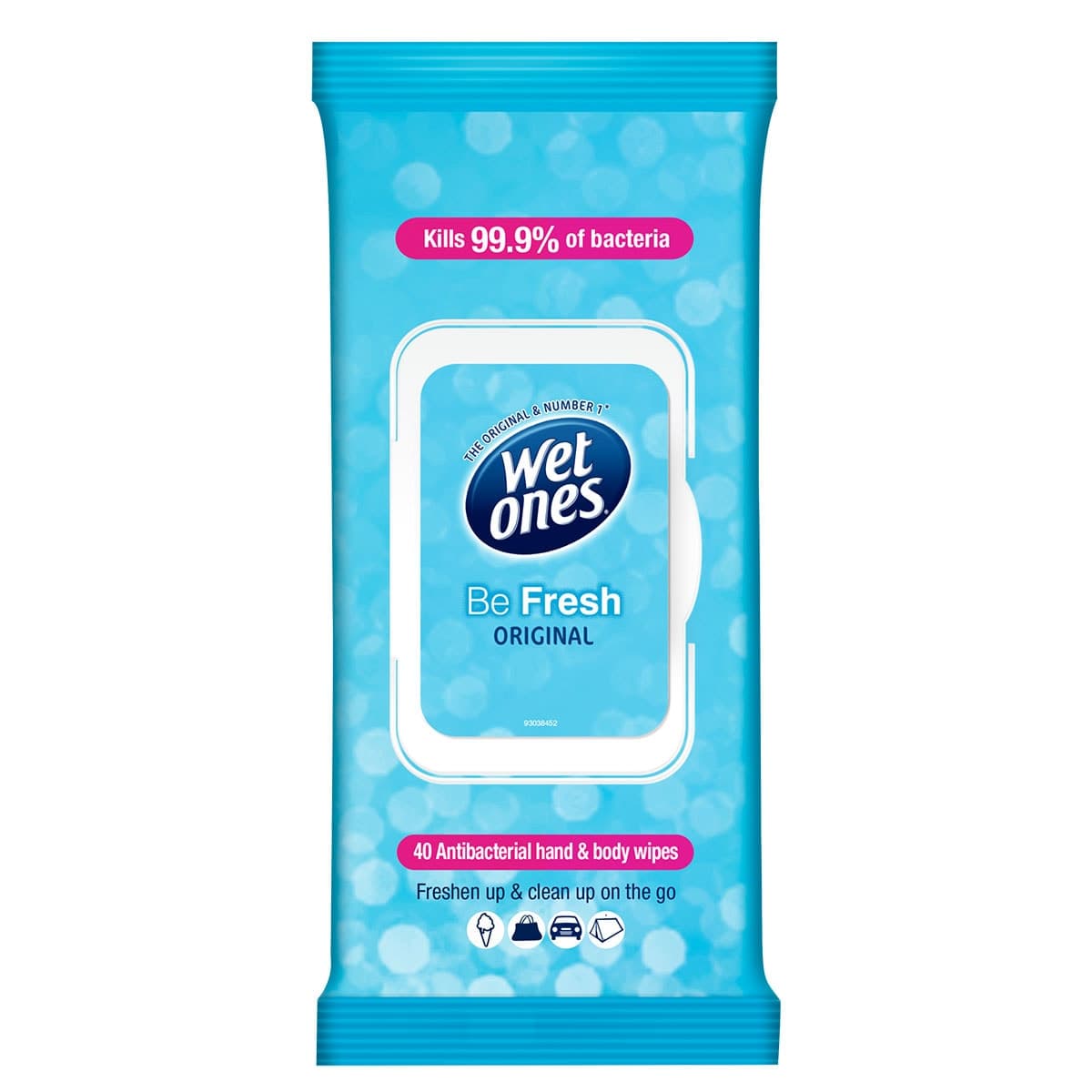 Thumbnail Wet Ones Be Fresh Original 40 Antibacterial Wipes
