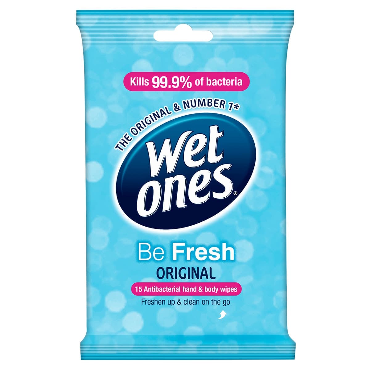 Thumbnail Wet Ones Be Fresh Original 15 Antibacterial Wipes