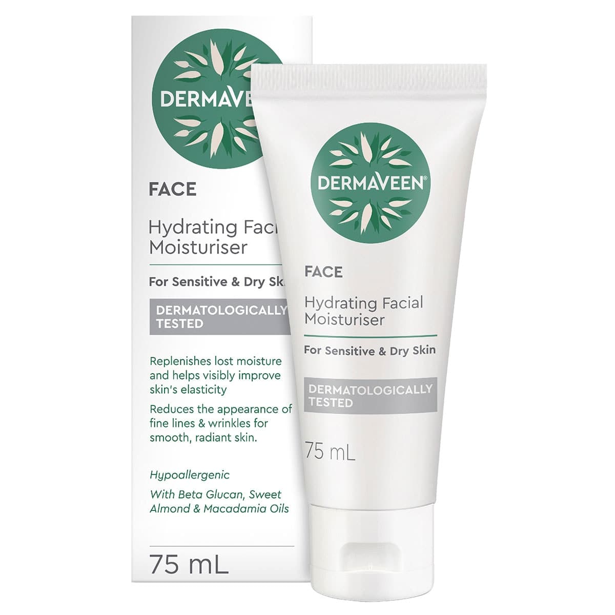 Thumbnail DermaVeen Hydrating Facial Moisturiser 75ml