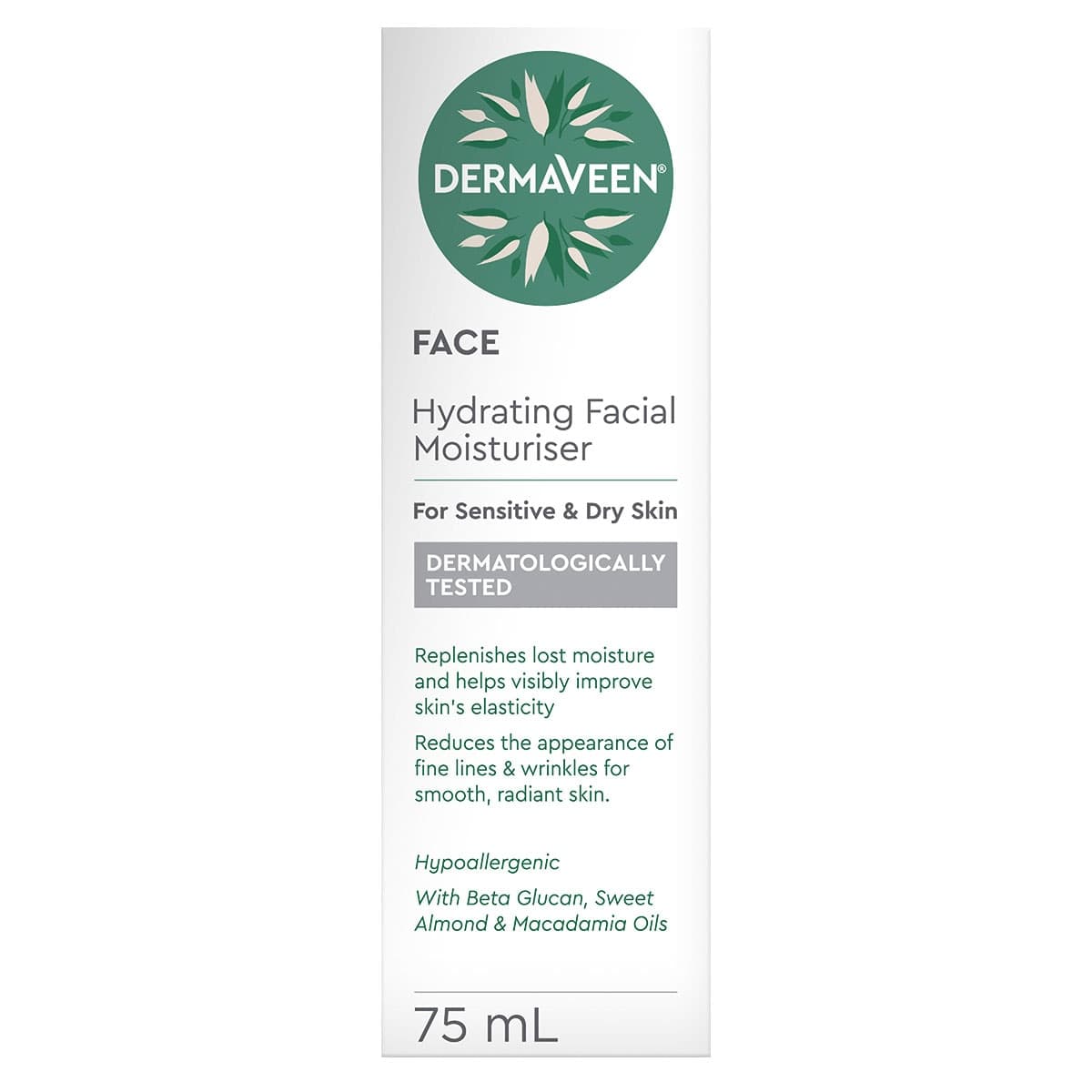 Thumbnail DermaVeen Hydrating Facial Moisturiser 75ml