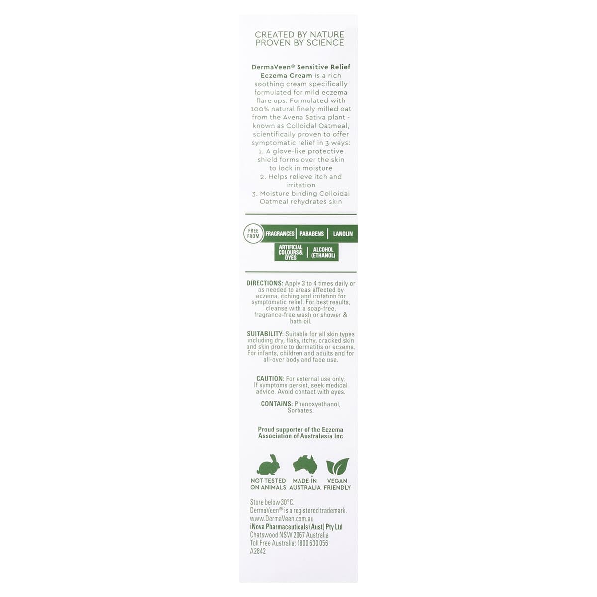 Thumbnail DermaVeen Sensitive Relief Eczema Cream 100ml