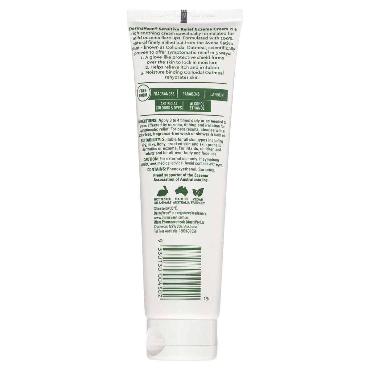 Thumbnail DermaVeen Sensitive Relief Eczema Cream 100ml