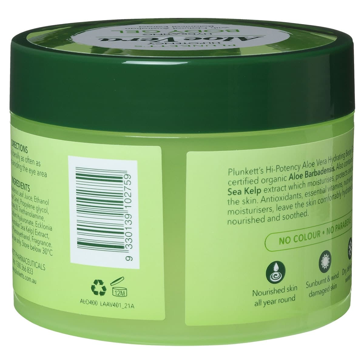 Thumbnail Plunketts Hi-Potency Aloe Vera Hydrating Body Gel 400ml