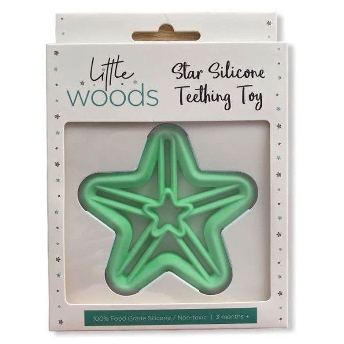 Thumbnail Little Woods Shooting Star Silicone Baby Teether Mint