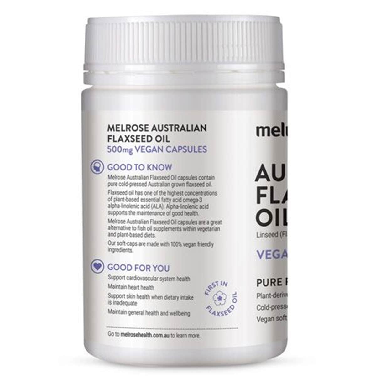 Thumbnail Melrose Australian Flaxseed Oil 240 Vegan Capsules