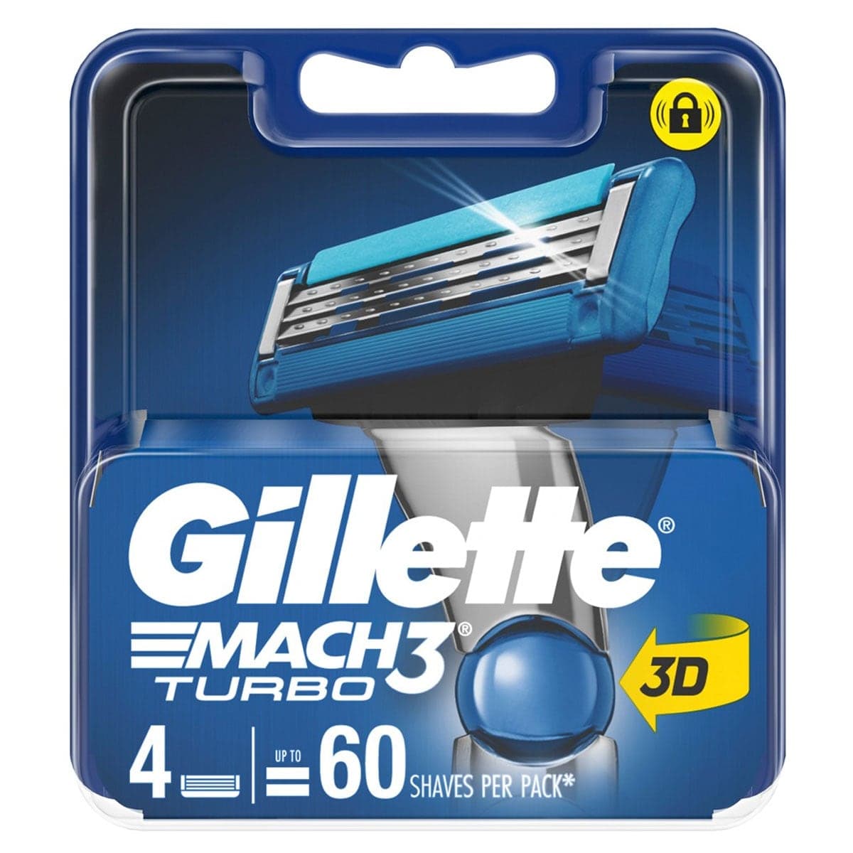Thumbnail Gillette Mach3 Turbo Replacement Cartridges 4 Pack