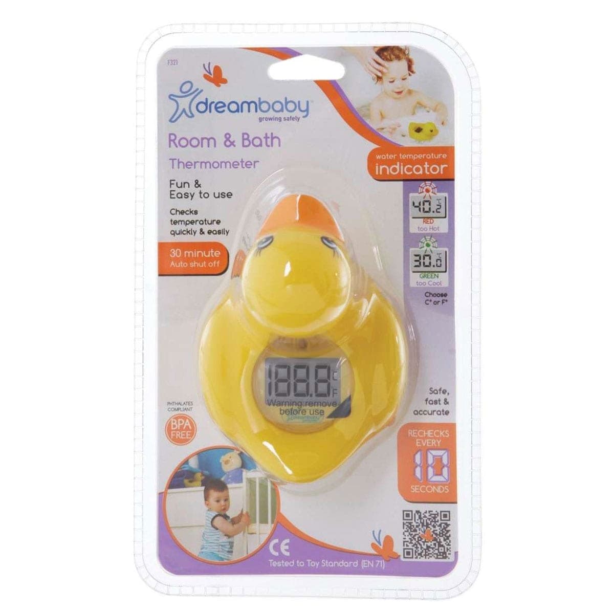 Thumbnail Dreambaby Duck Room & Bath Thermometer 1 Pack