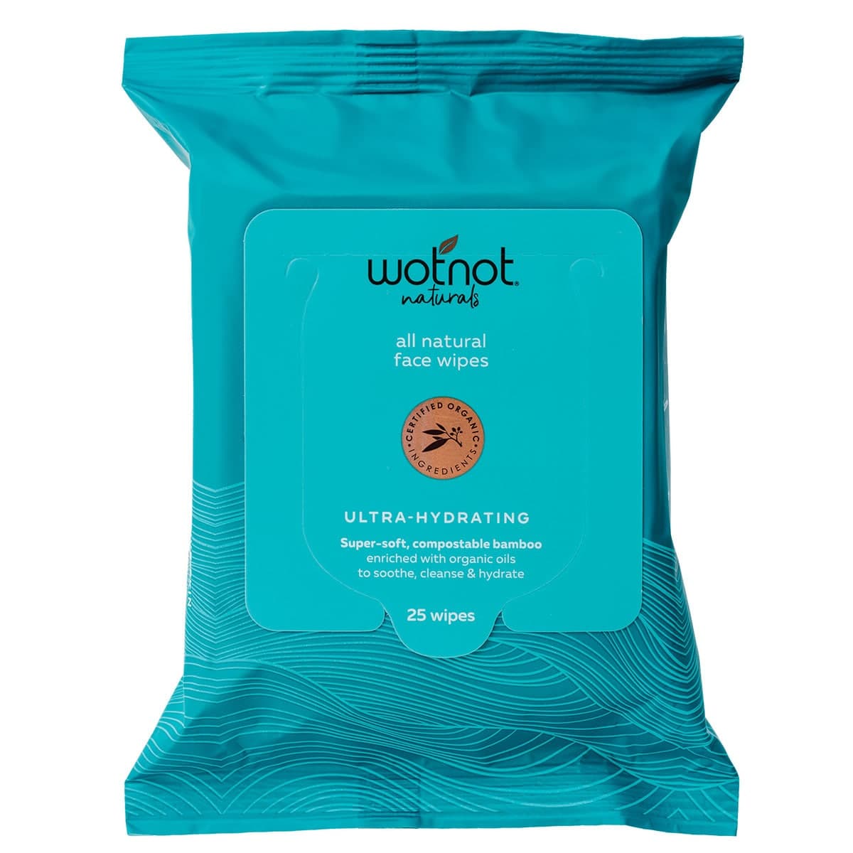 Thumbnail Wotnot Natural Ultra-Hydrating Face Wipes 25 Pack