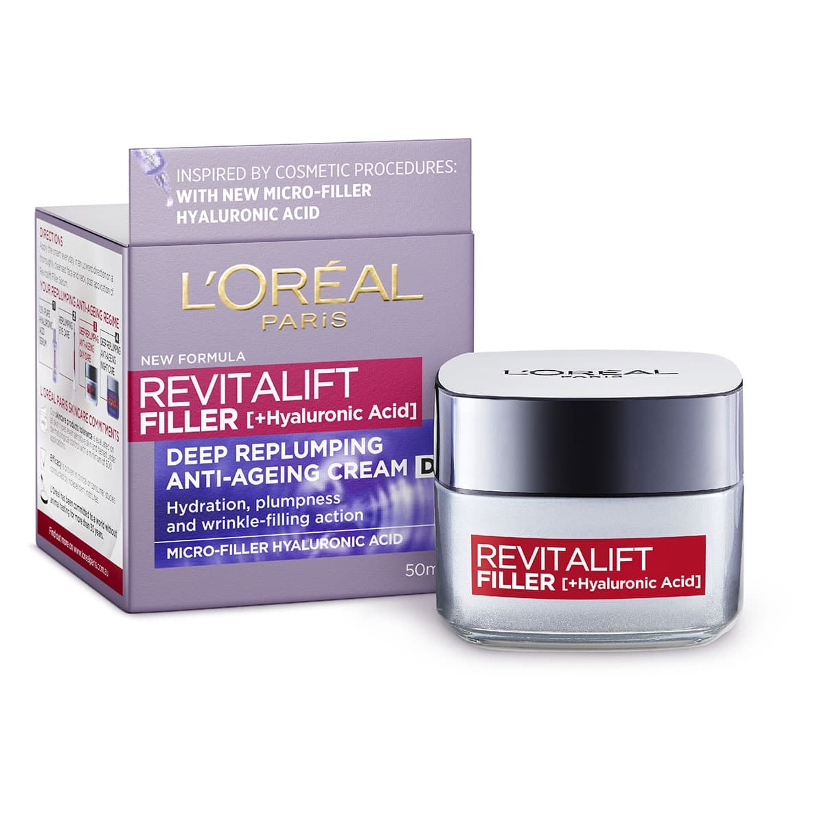 Thumbnail L'Oreal Revitalift Filler + Hyaluronic Acid Day Moisturiser 50ml