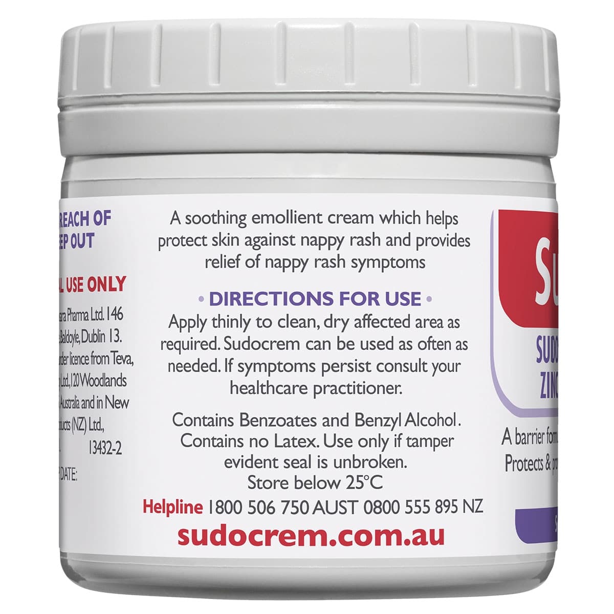 Thumbnail Sudocrem Healing Cream for Nappy Rash 125g