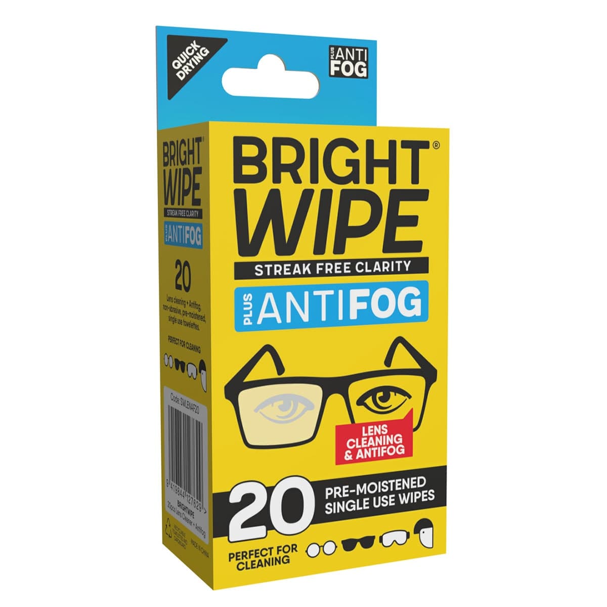 Thumbnail Bright Wipe Antifog Lens Wipe 20 Pack