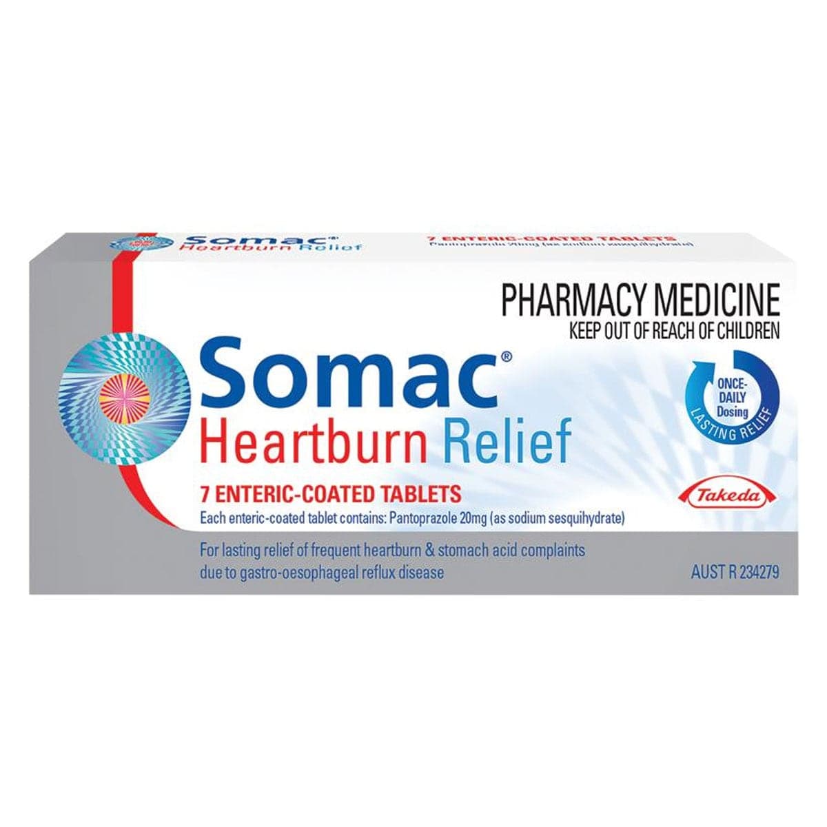 Thumbnail Somac Heartburn Relief 7 Tablets