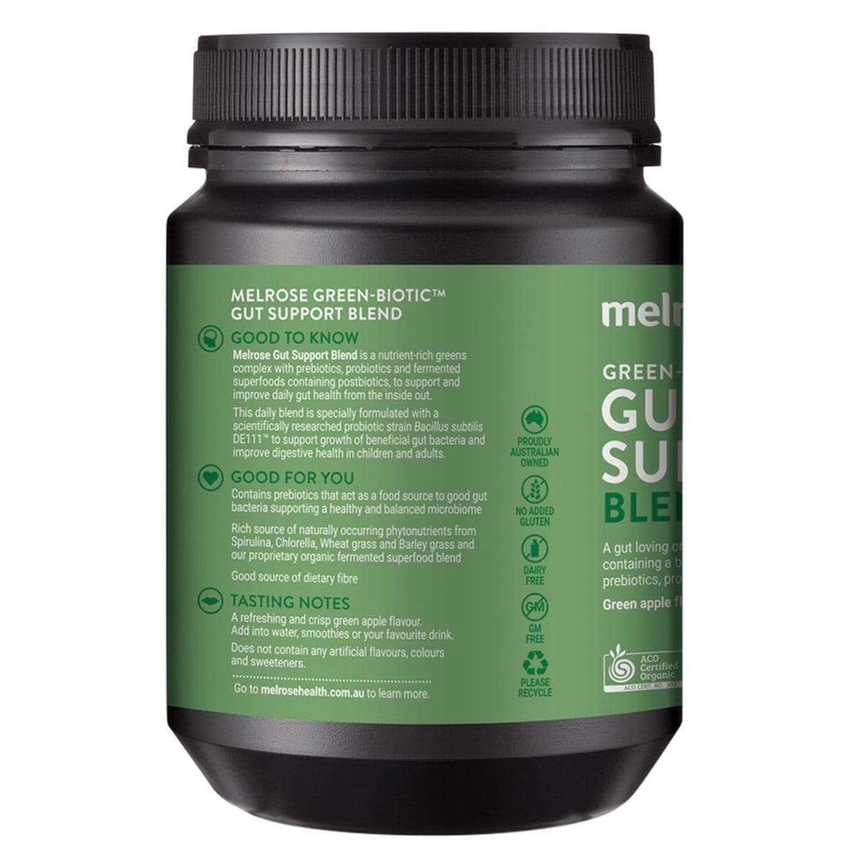 Thumbnail Melrose Green-Biotic Gut Support Blend Powder 195g