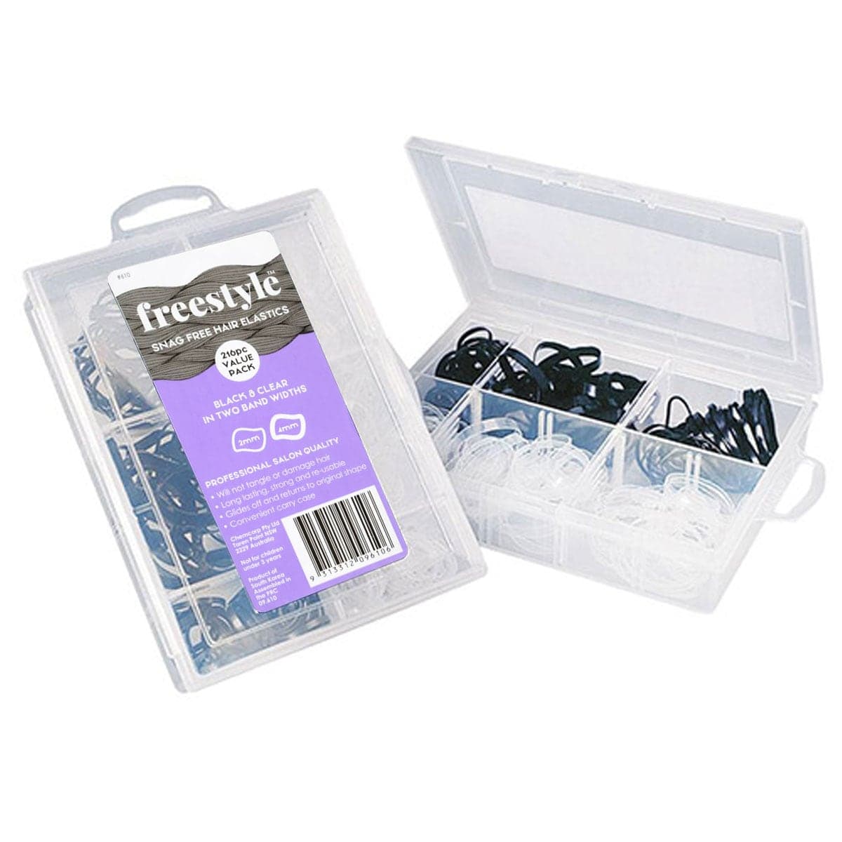 Thumbnail Freestyle Snag Free Hair Elastics Value Pack 216 Pieces