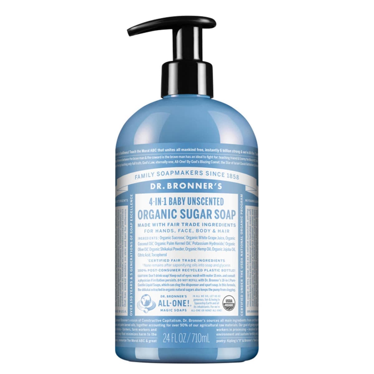 Thumbnail Dr Bronner's Organic Sugar Soap Baby Unscented 710ml