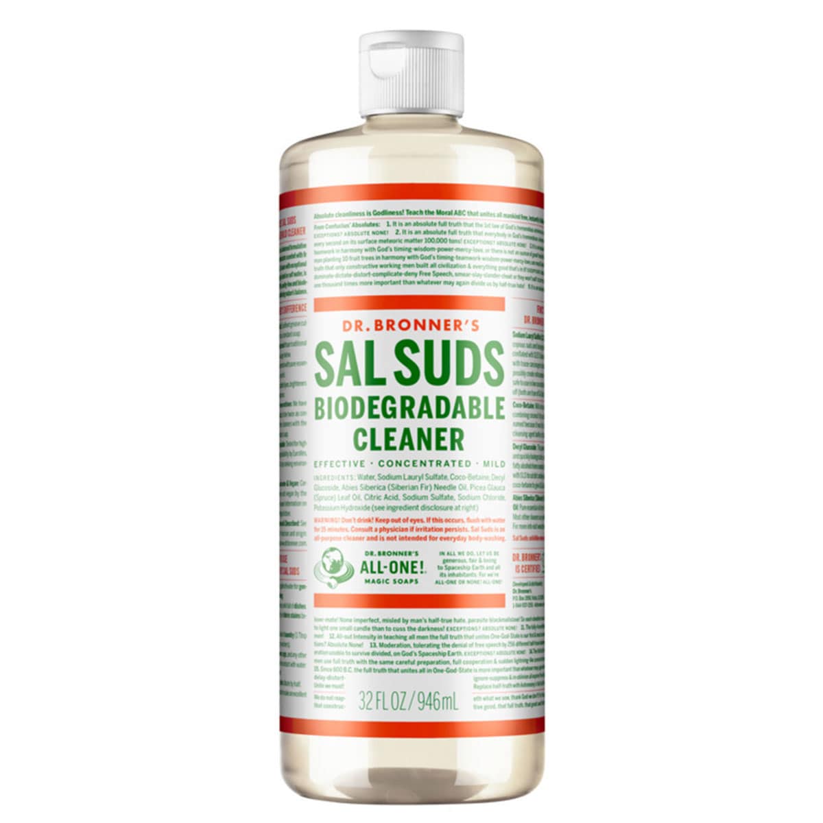 Thumbnail Dr Bronner's Sal Suds Biodegradable Cleaner 946ml