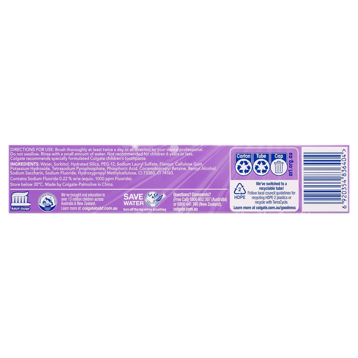 Thumbnail Colgate Advanced Whitening Purple Toothpaste 120g