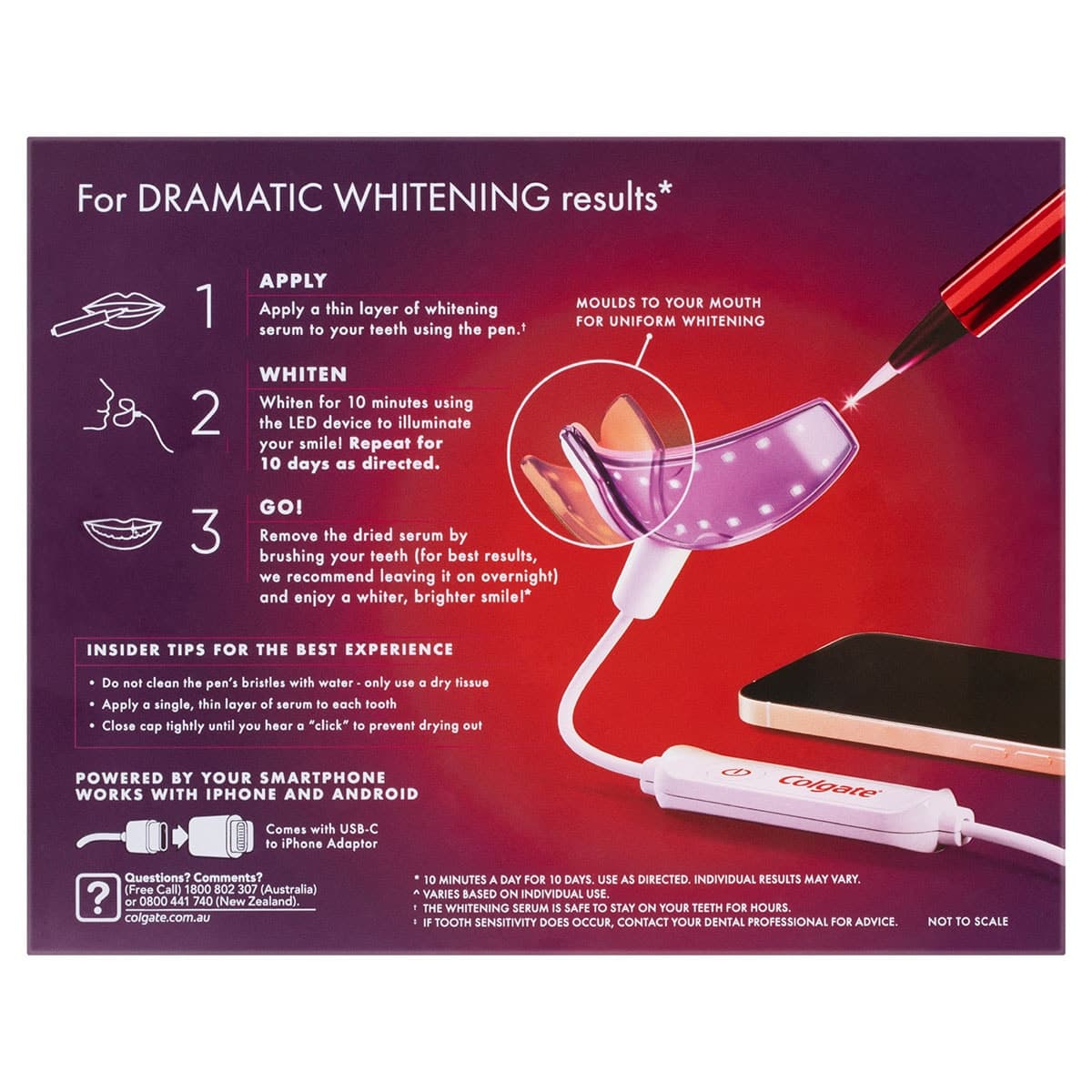 Thumbnail Colgate Optic White FlexLight LED Whitening Kit