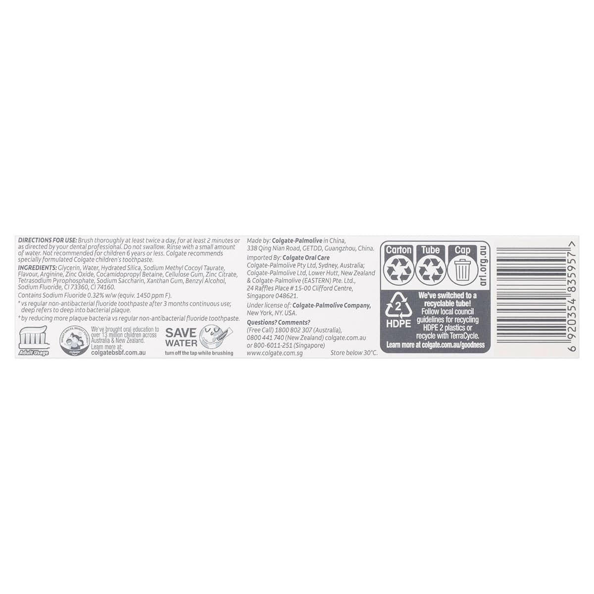 Thumbnail Colgate Total Plaque Release Toothpaste Farm-Grown Natural Mint 95g