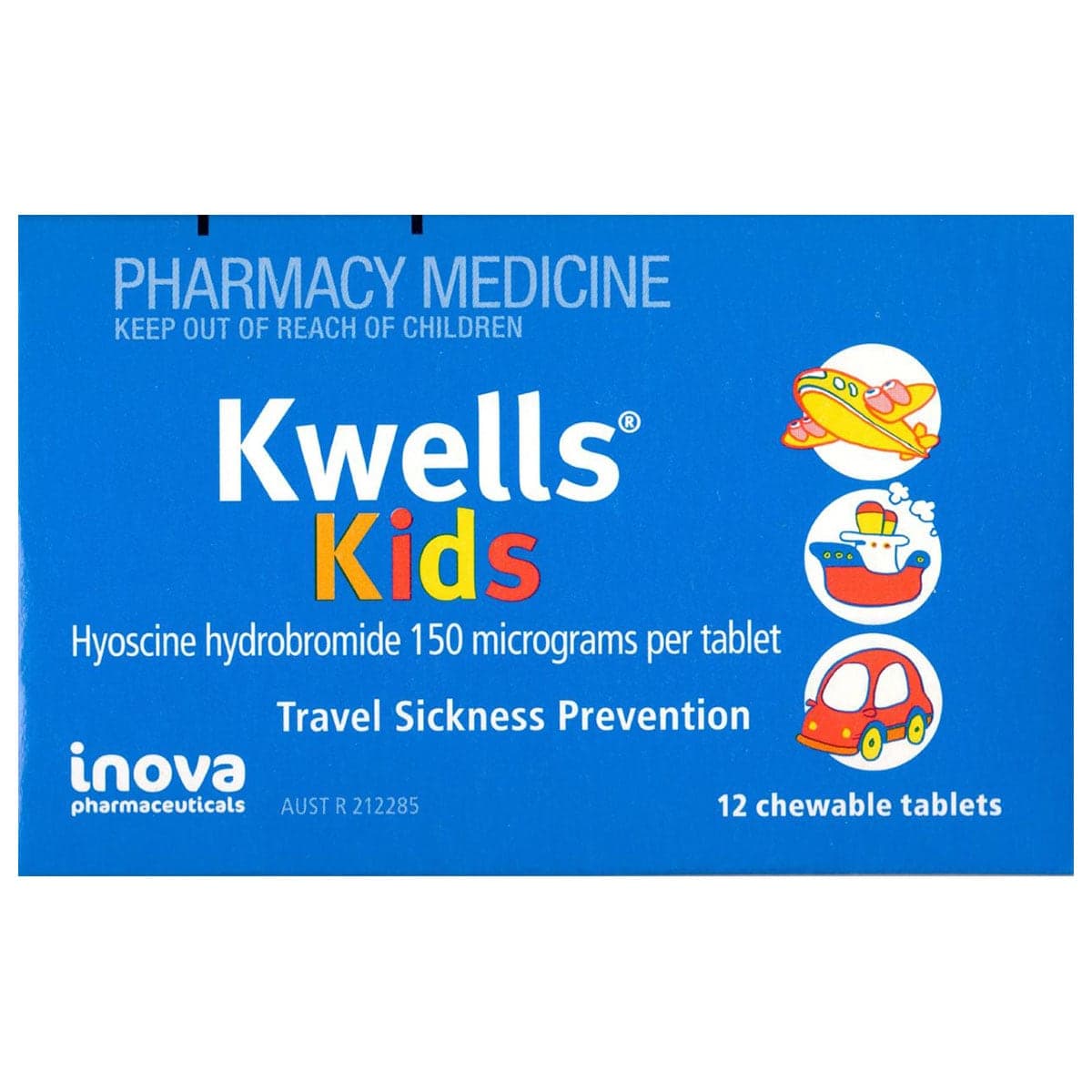 Thumbnail Kwells Kids Travel Sickness Tablets 12 Chewable Tablets