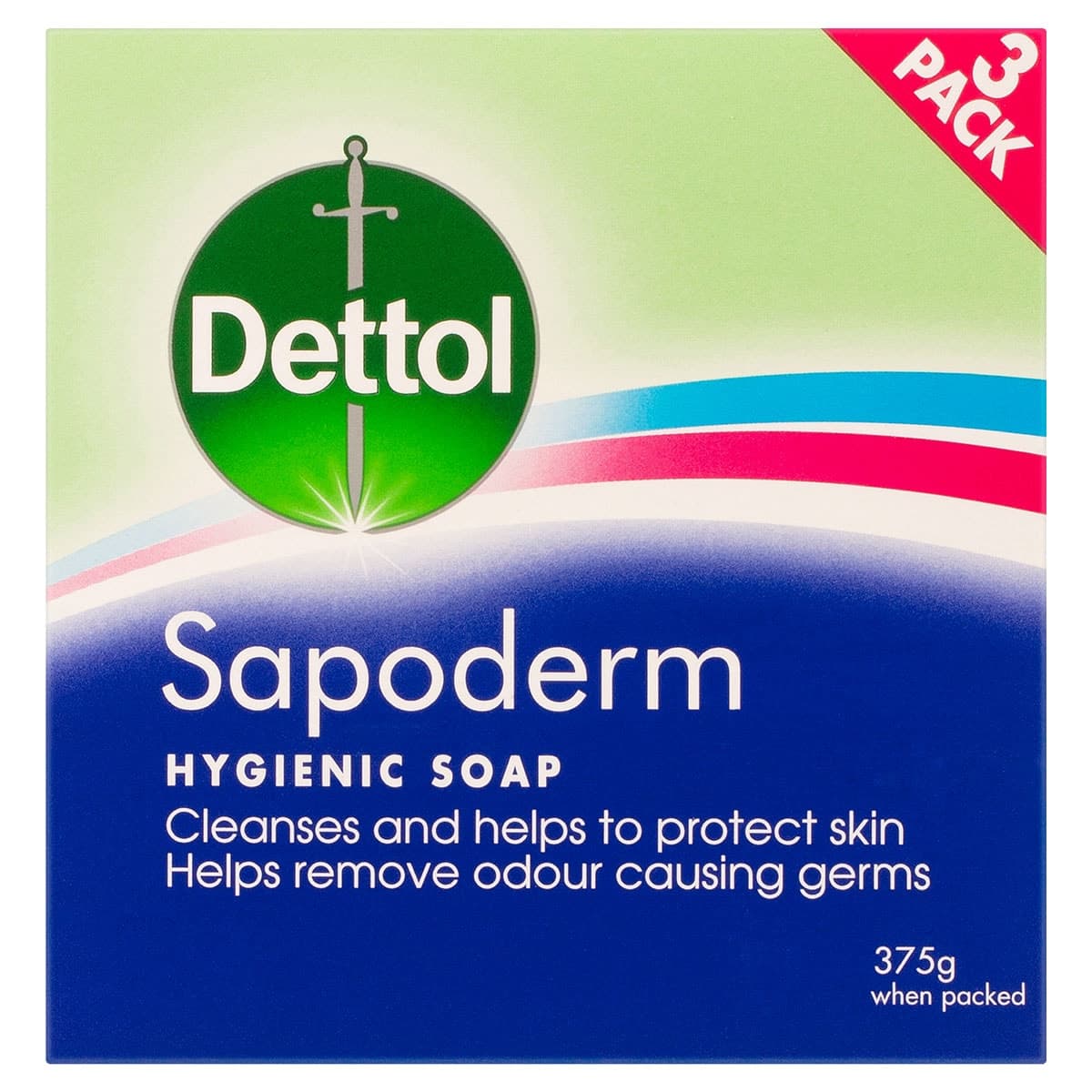Thumbnail Dettol Sapoderm Hygienic Soap 3 Pack