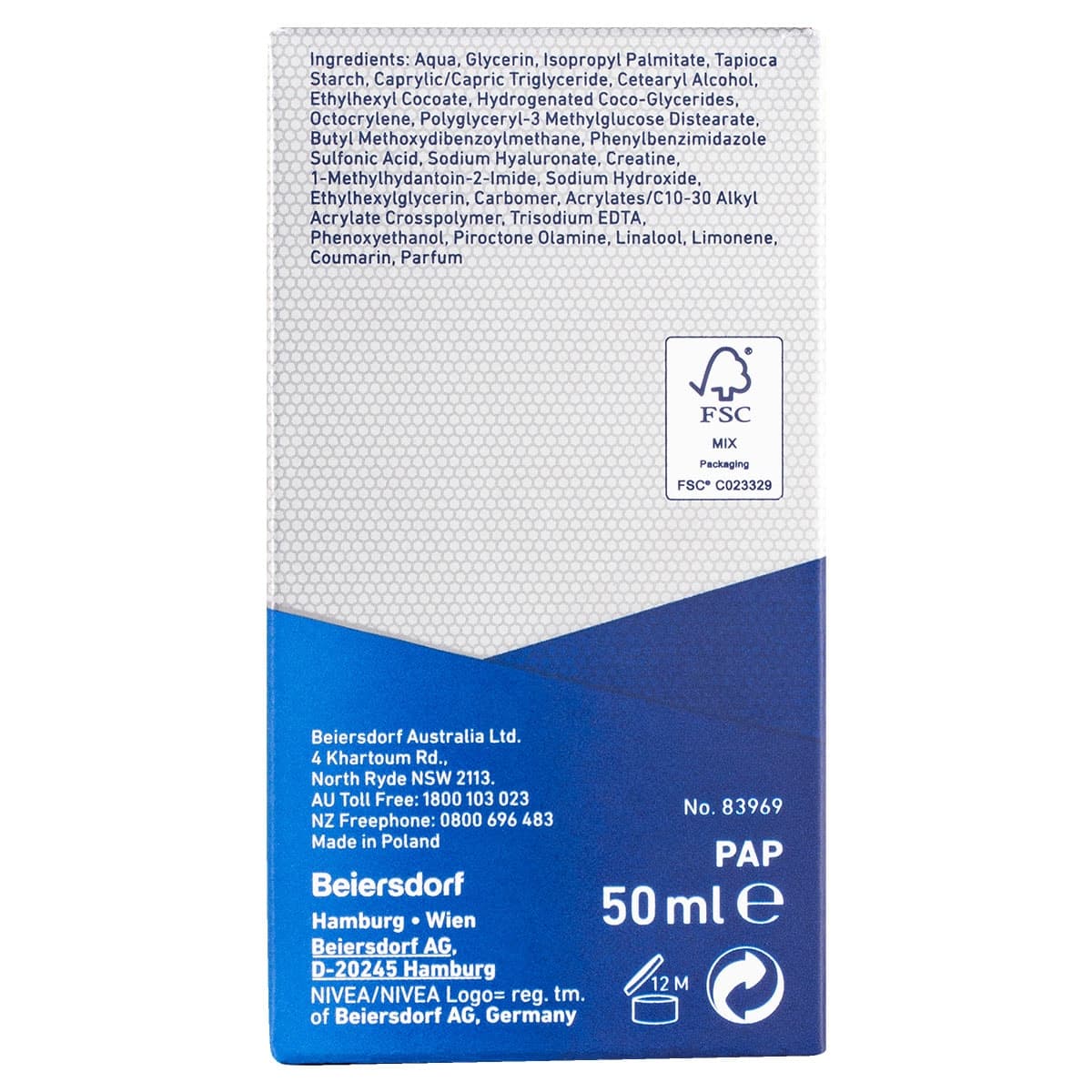 Thumbnail Nivea Men Anti-Age Hyaluron Face Moisturising Cream SPF15 50ml