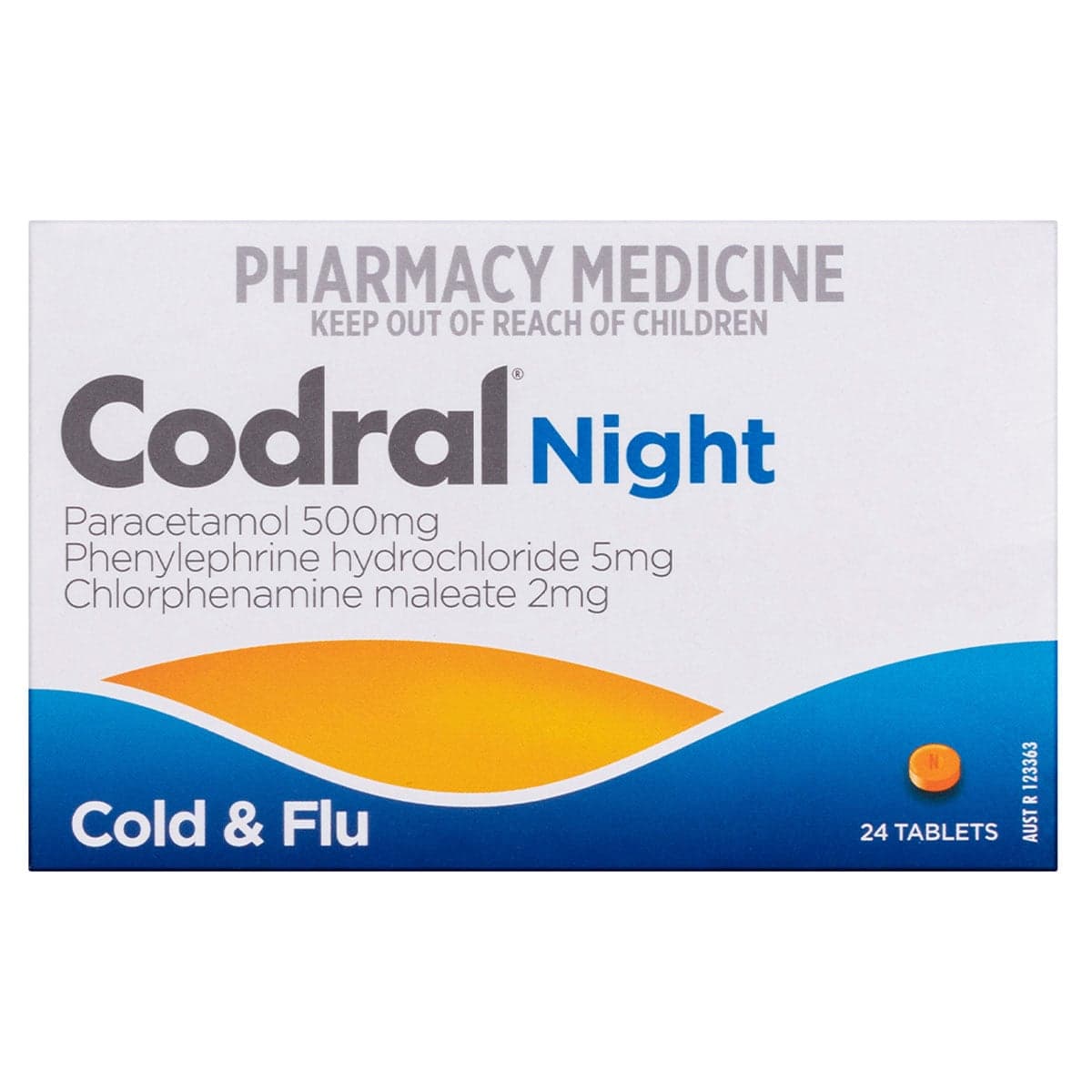 Thumbnail Codral Night Cold & Flu 24 Tablets
