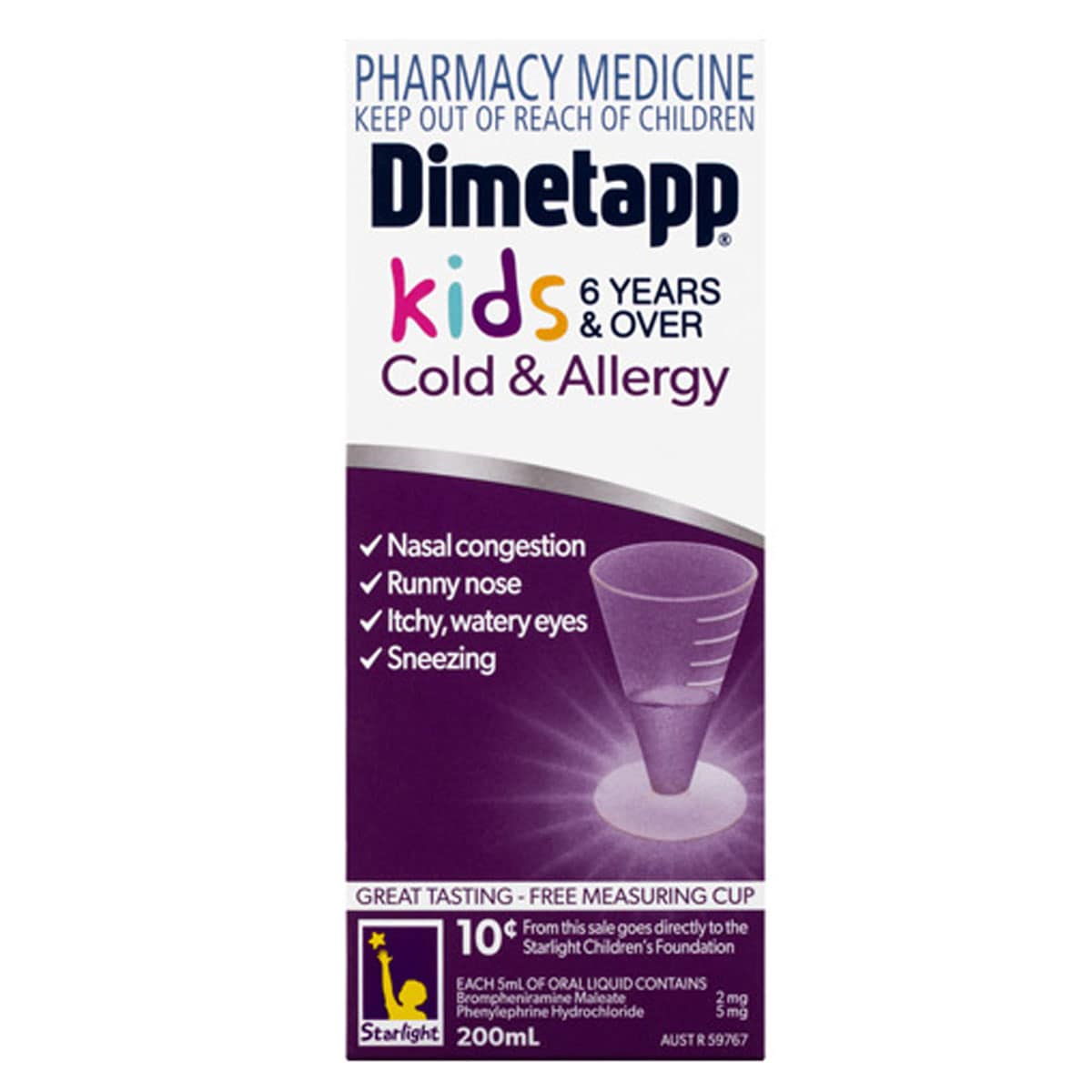 Thumbnail Dimetapp Kids 6+ Years Cold & Allergy 200ml