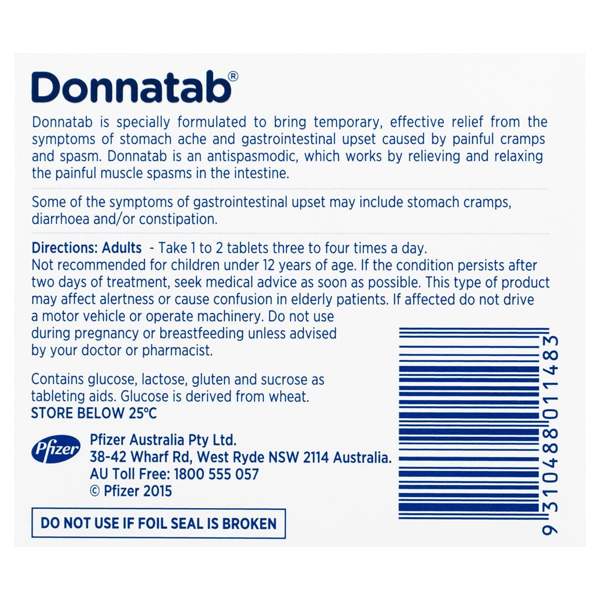 Thumbnail Donnatab Tablets 25 Tablets