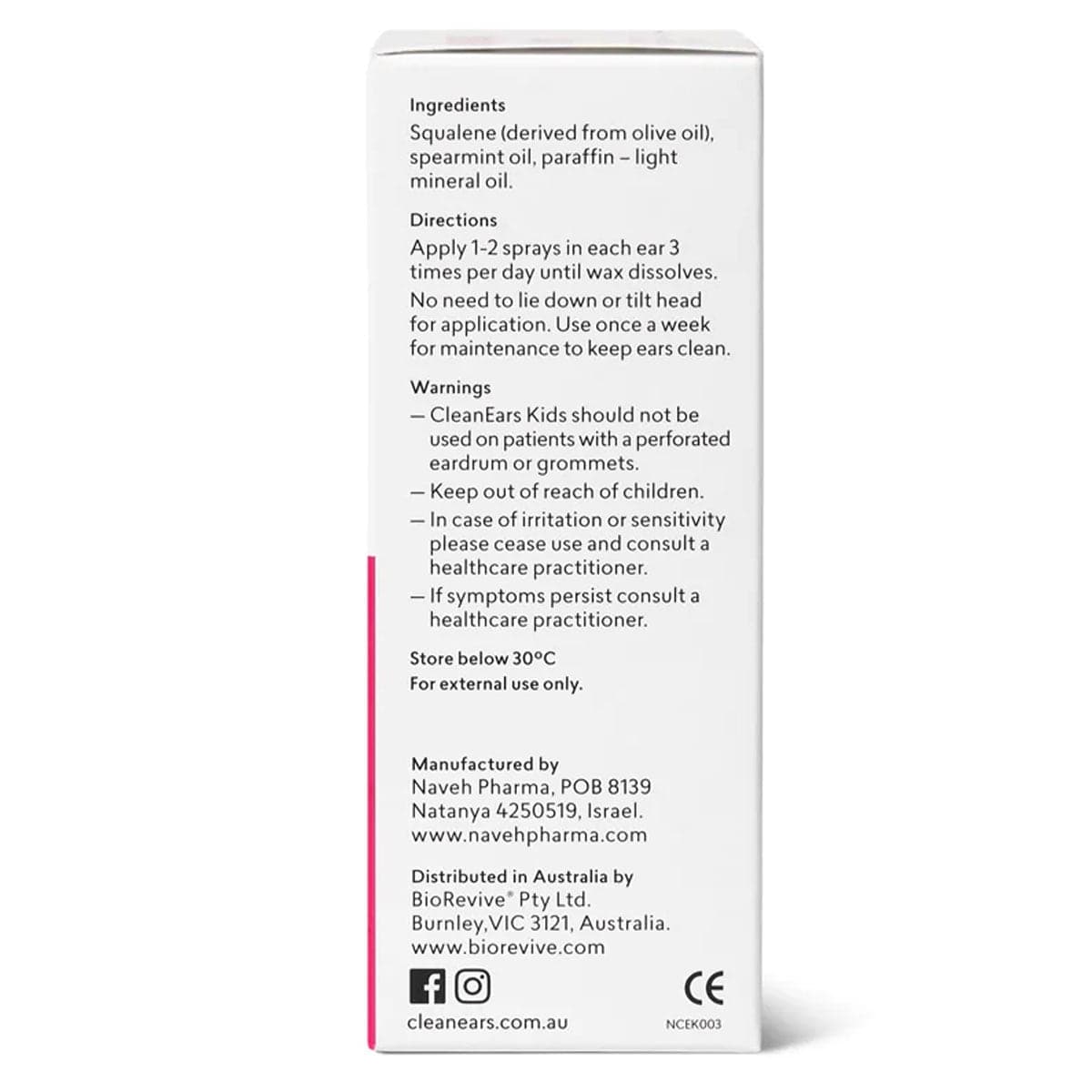 Thumbnail CleanEars Wax Removal Spray for Kids 30ml