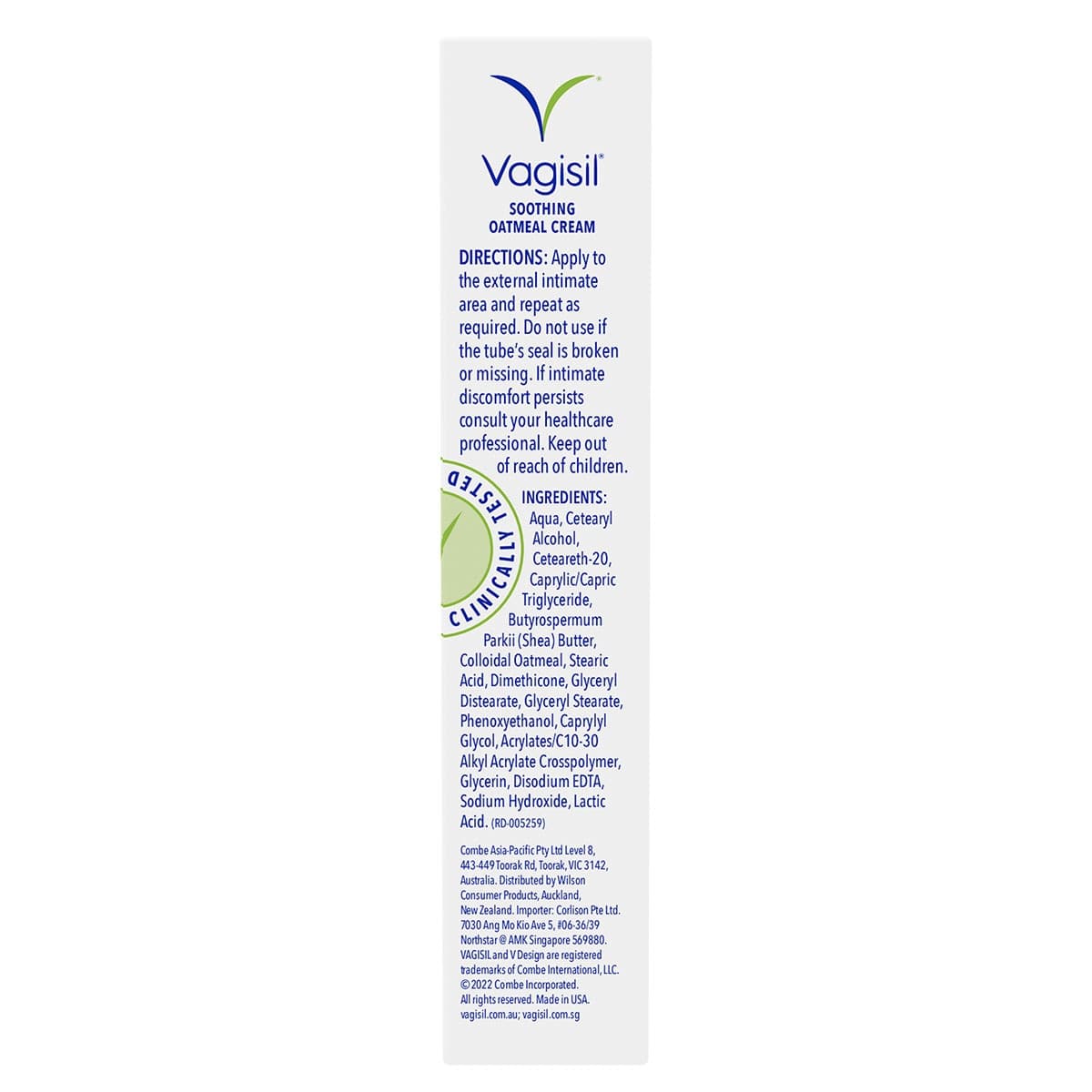 Thumbnail Vagisil Soothing Oatmeal Cream 30g