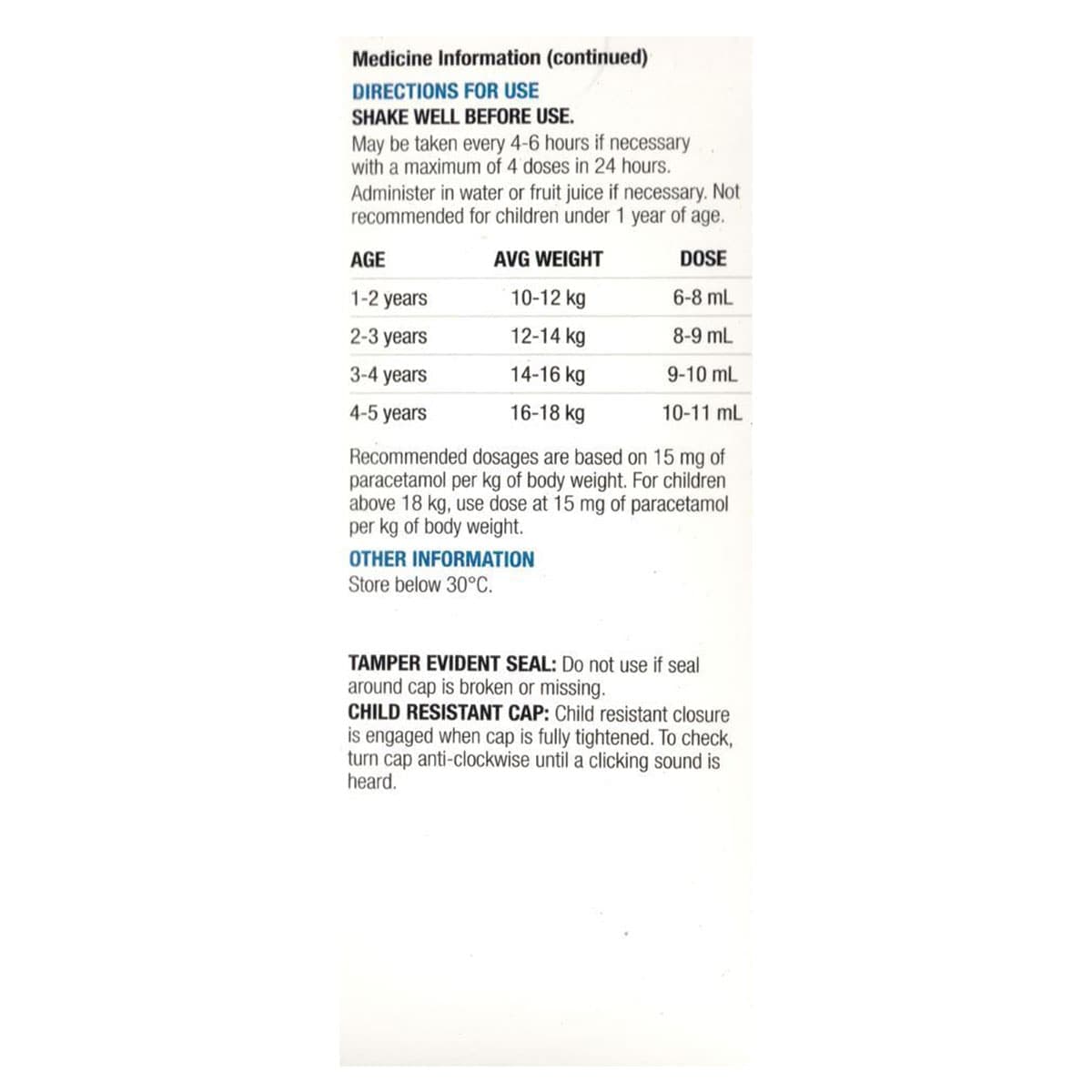 Thumbnail Chemists Own Children's Paracetamol Suspension 1-5 Years 100ml