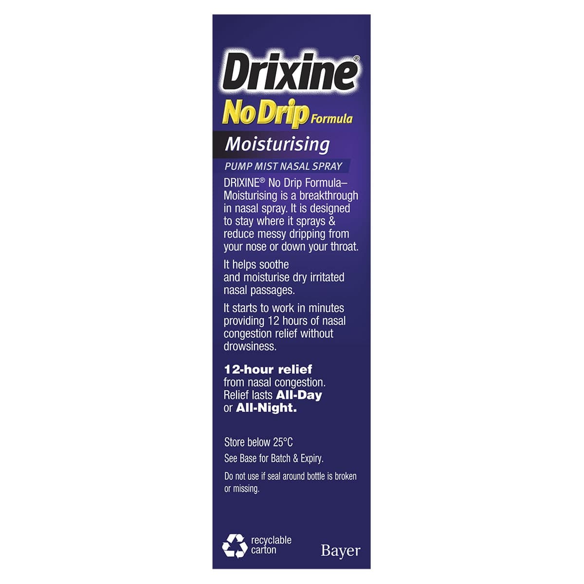 Thumbnail Drixine No Drip Nasal Spray Moisturising 12 Hour Relief 15ml