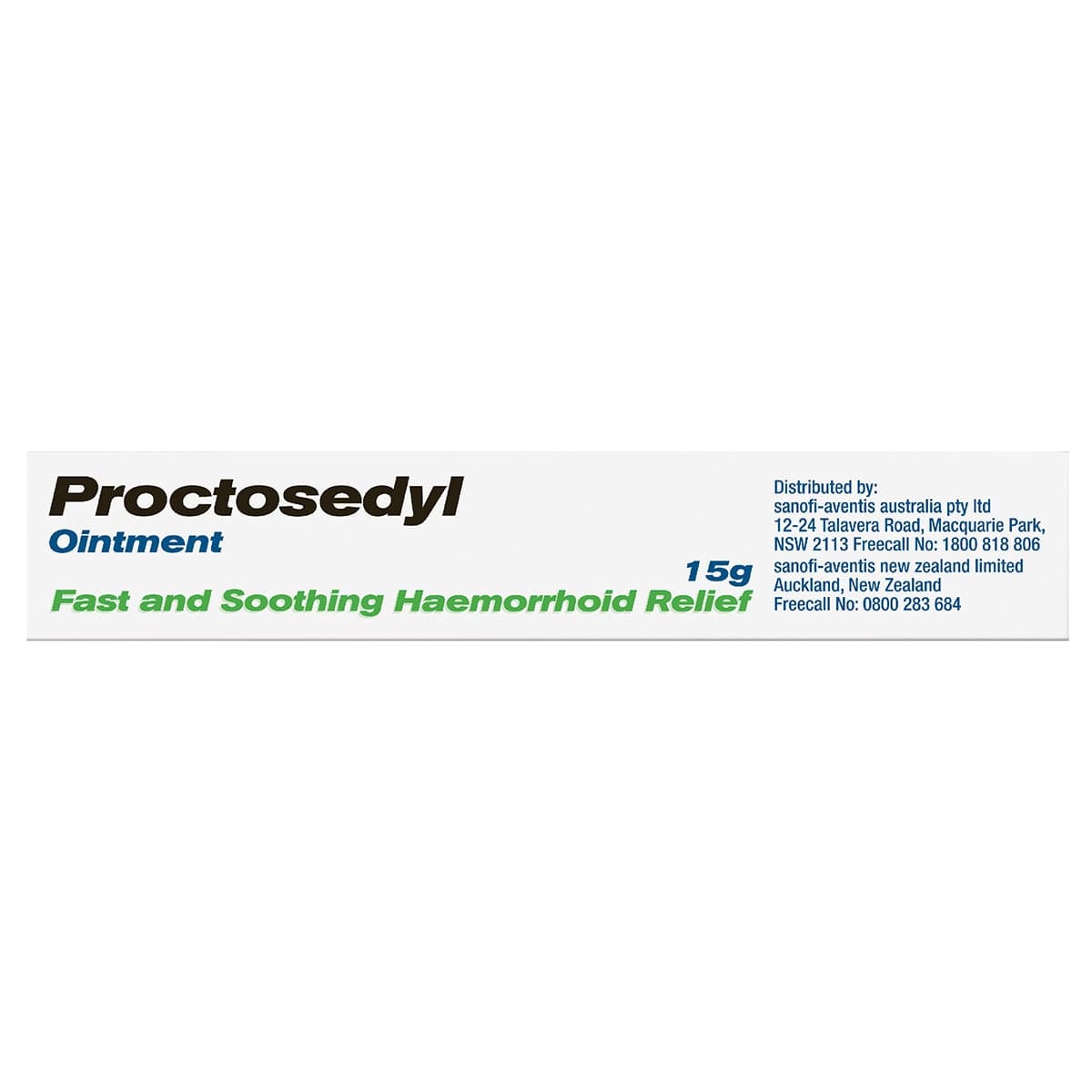 Thumbnail Proctosedyl Haemorrhoids Relief Ointment 15g