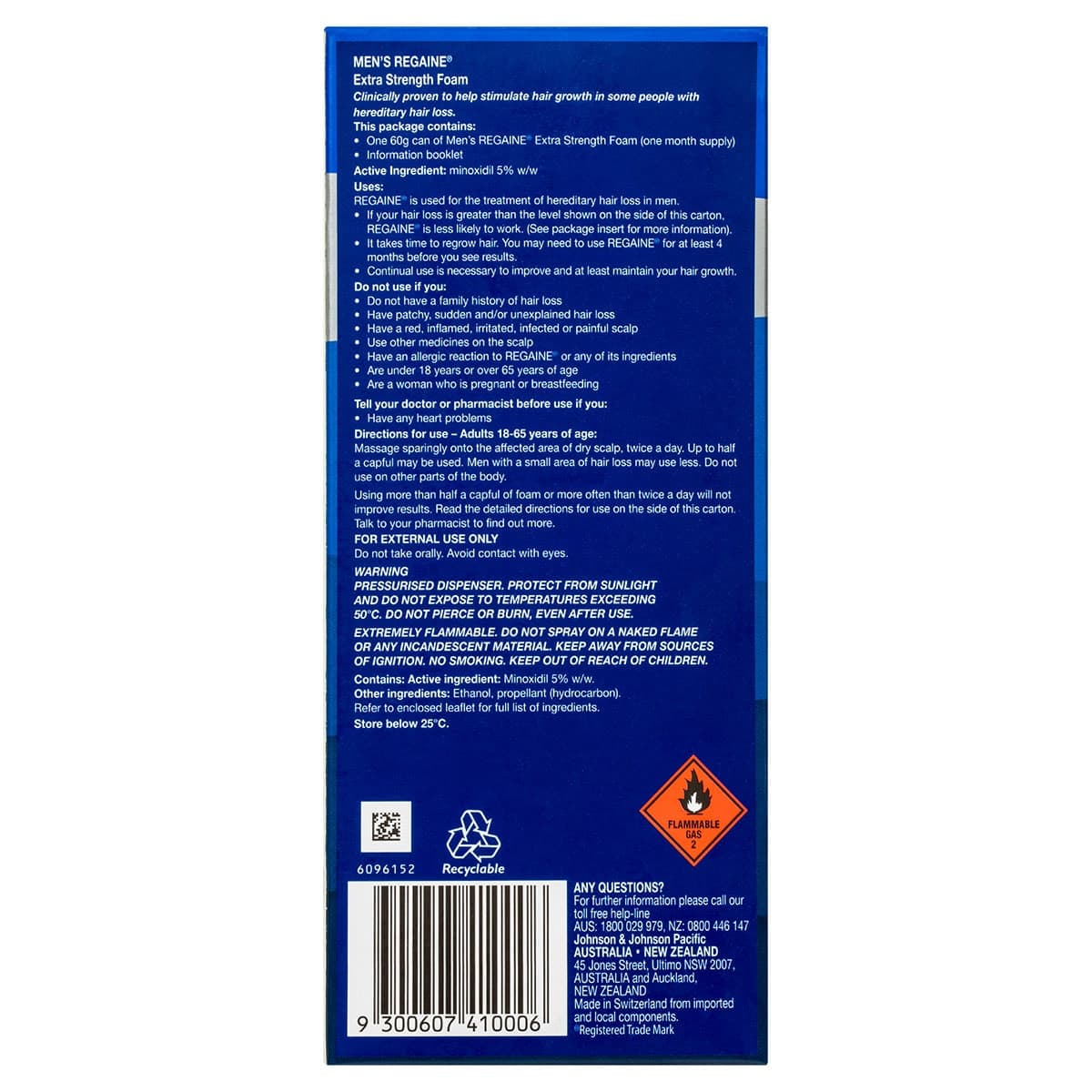 Thumbnail Regaine Mens FOAM Extra Strength Hair Loss Treatment 60g