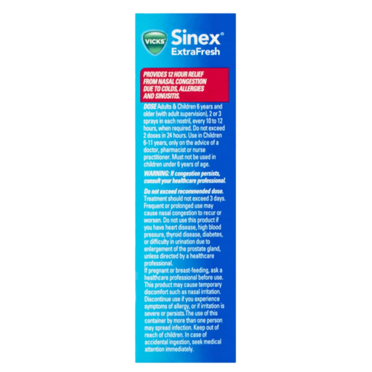 Thumbnail Vicks Sinex Nasal Decongestant ExtraFresh 15ml