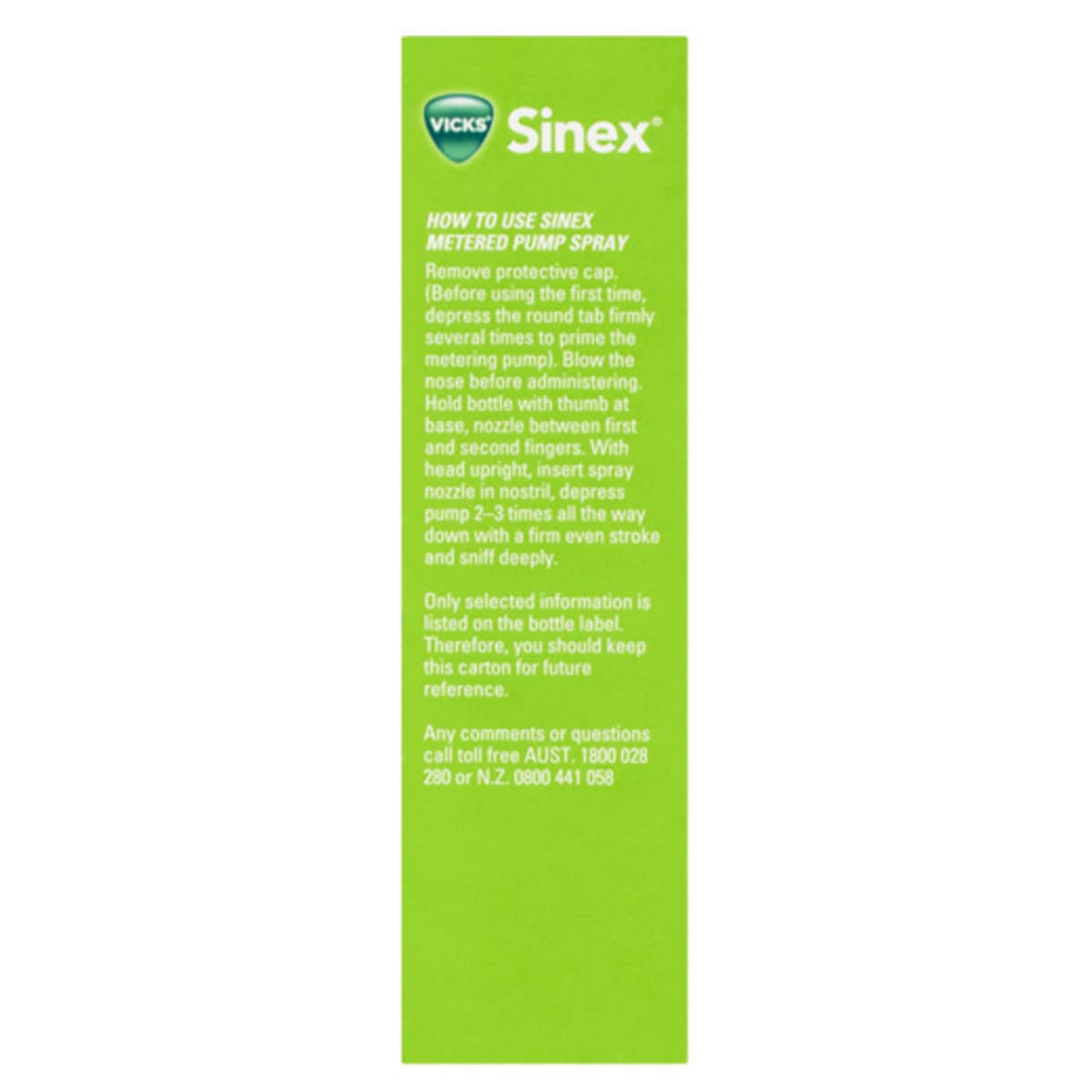 Thumbnail Vicks Sinex Nasal Decongestant Aloe 15ml