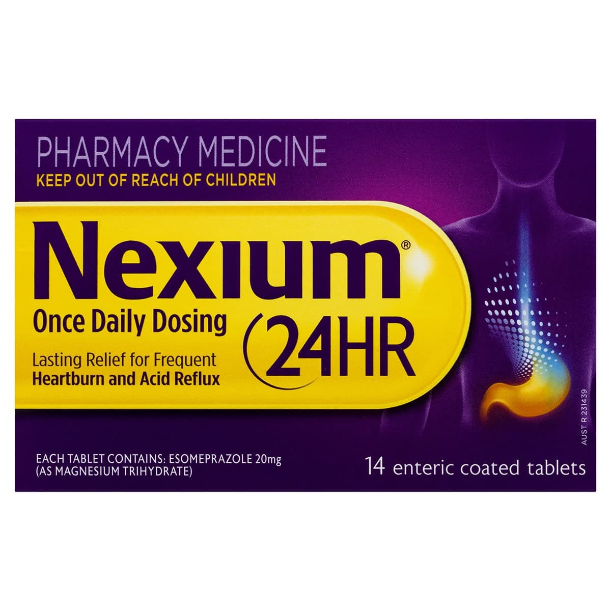 Thumbnail Nexium 24 Hour Heartburn & Acid Reflux Relief 14 Enteric Coated Tablets