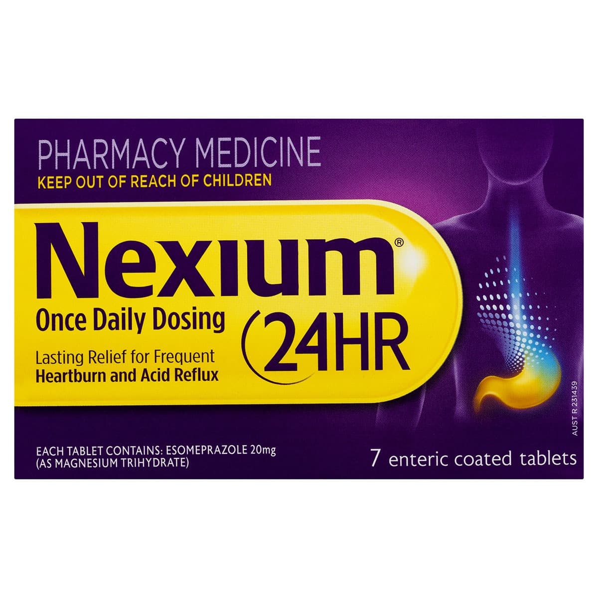 Thumbnail Nexium 24 Hour Heartburn & Acid Reflux Relief 7 Enteric Coated Tablets