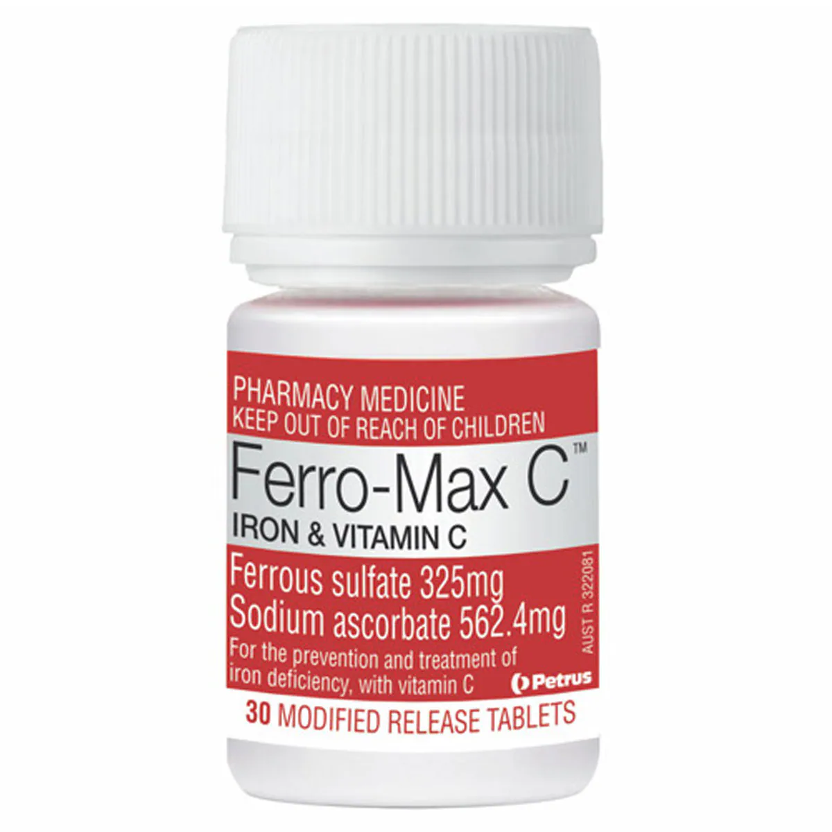Thumbnail Ferro-Max C Iron & Vitamin C 30 Tablets
