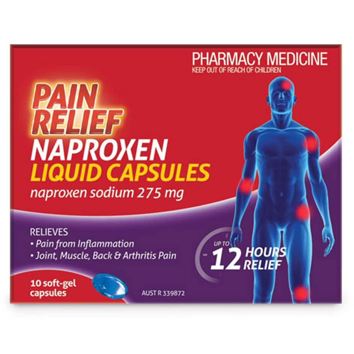 Thumbnail Pain Relief Naproxen 10 Liquid Capsules by Deep Heat