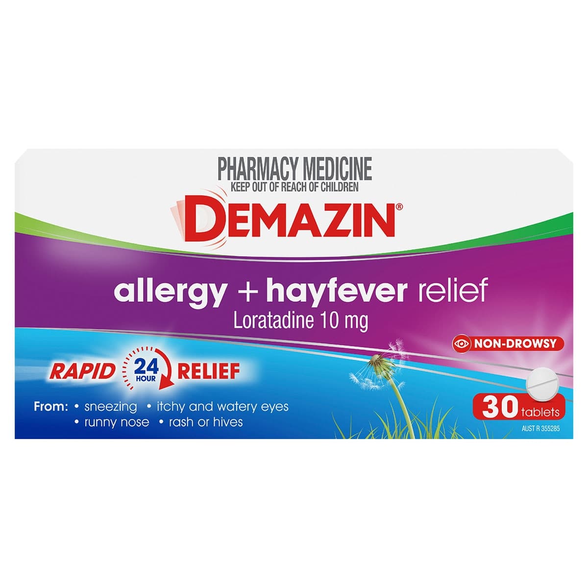 Thumbnail Demazin Allergy + Hayfever Rapid Relief 30 Tablets