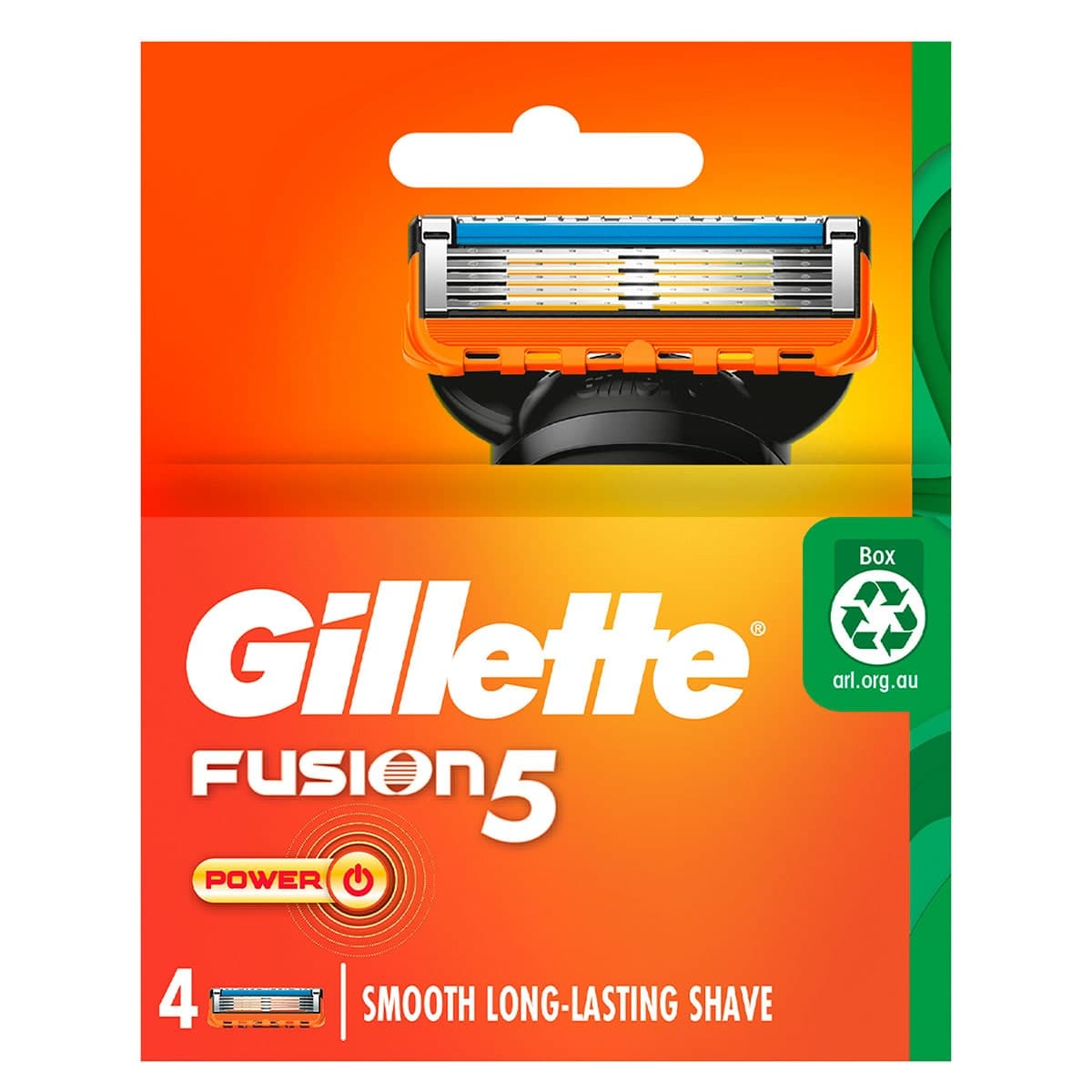 Thumbnail Gillette Fusion5 Power Cartridges Razor Blade Refill 4 Pack