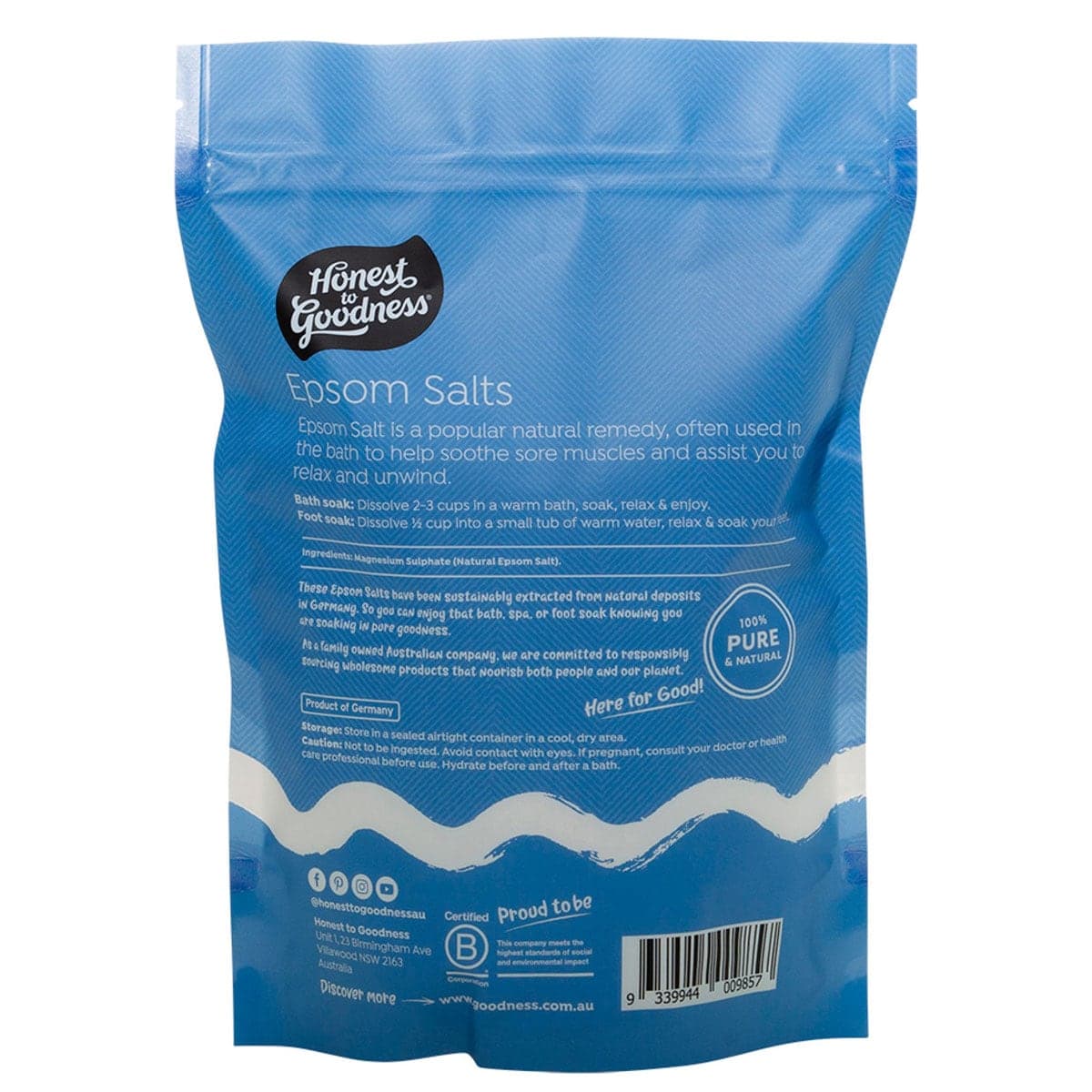 Thumbnail Honest to Goodness Natural Epsom Salts 1kg