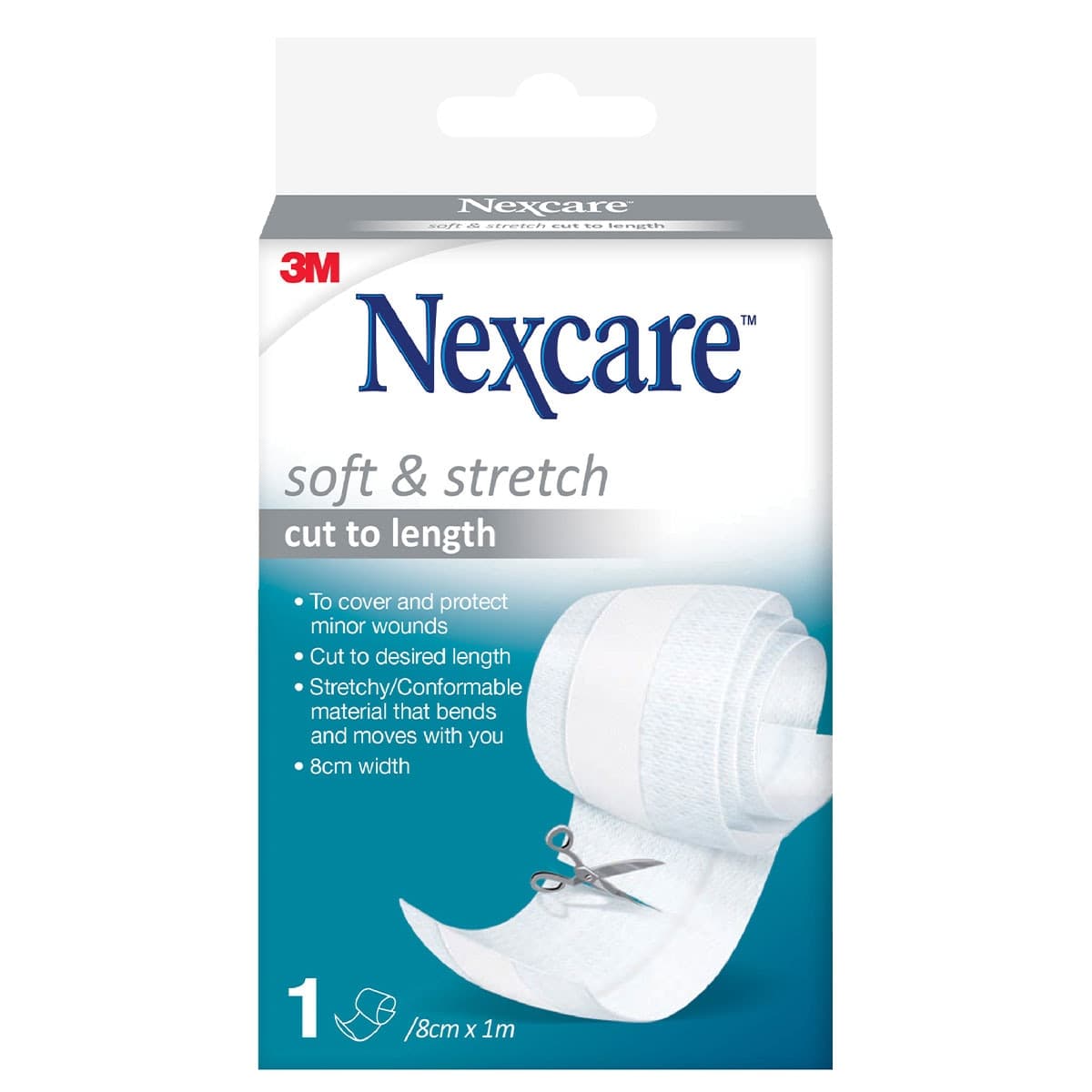 Thumbnail Nexcare Soft & Stretch 8cm x 1m